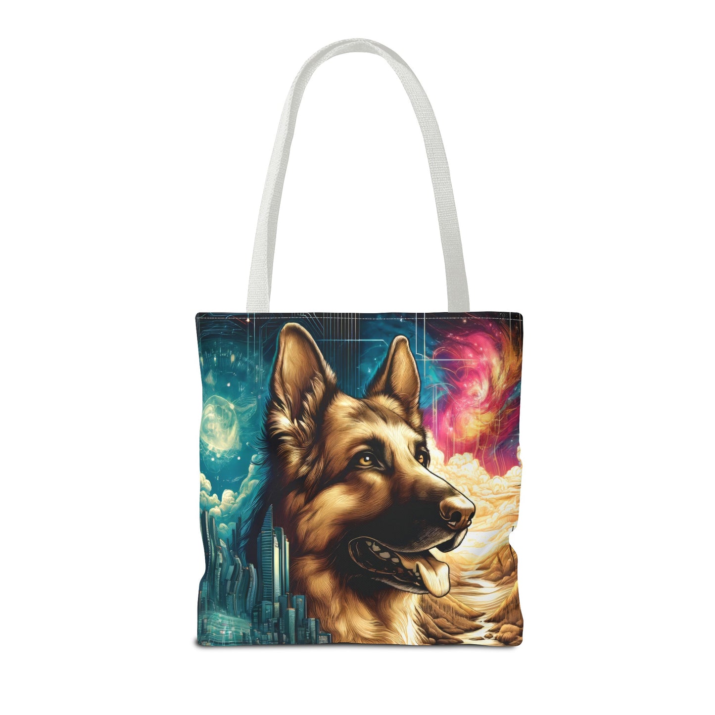 Dreamy fantasy German Shepherd Tote Bag