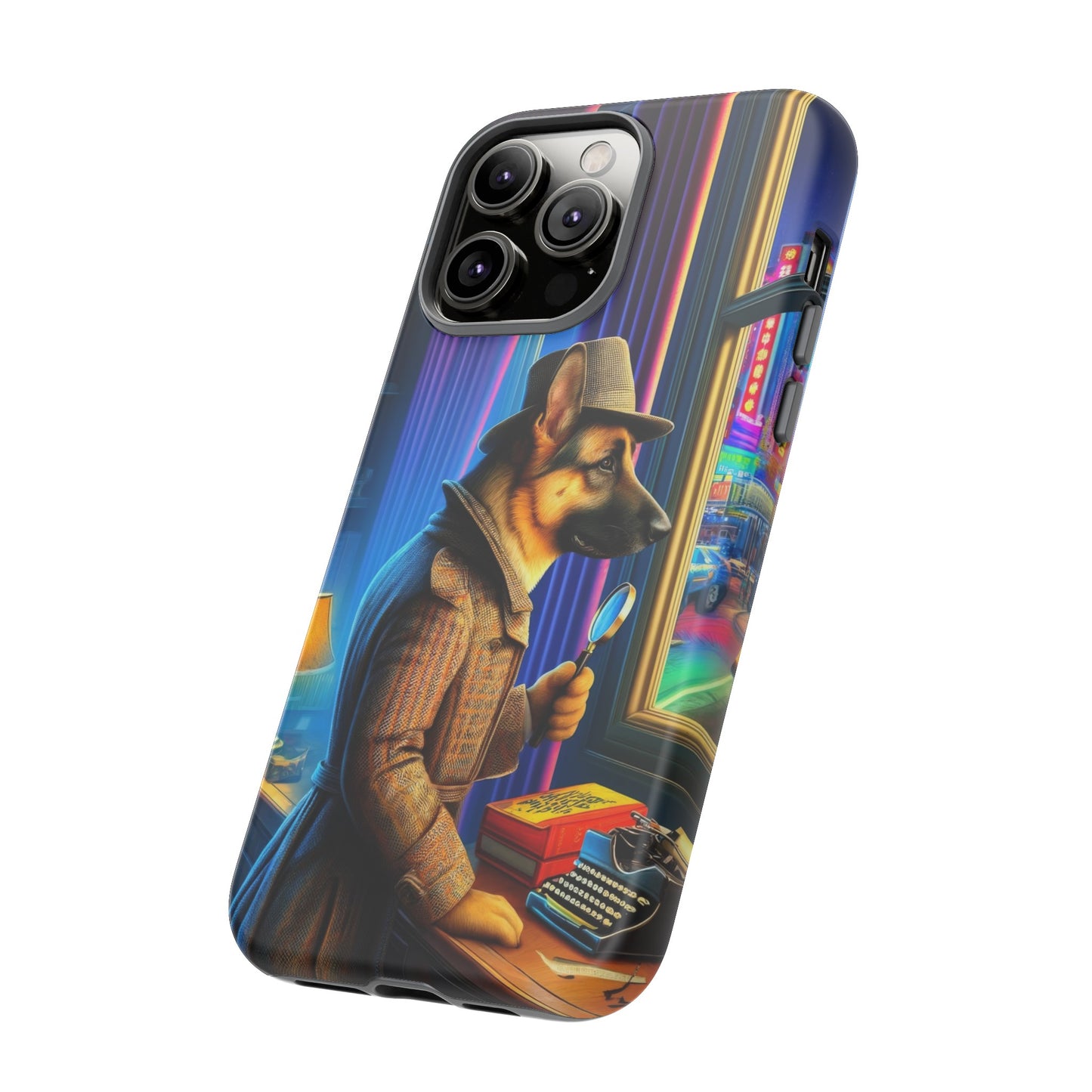 German Shepherd Detective Phone Case