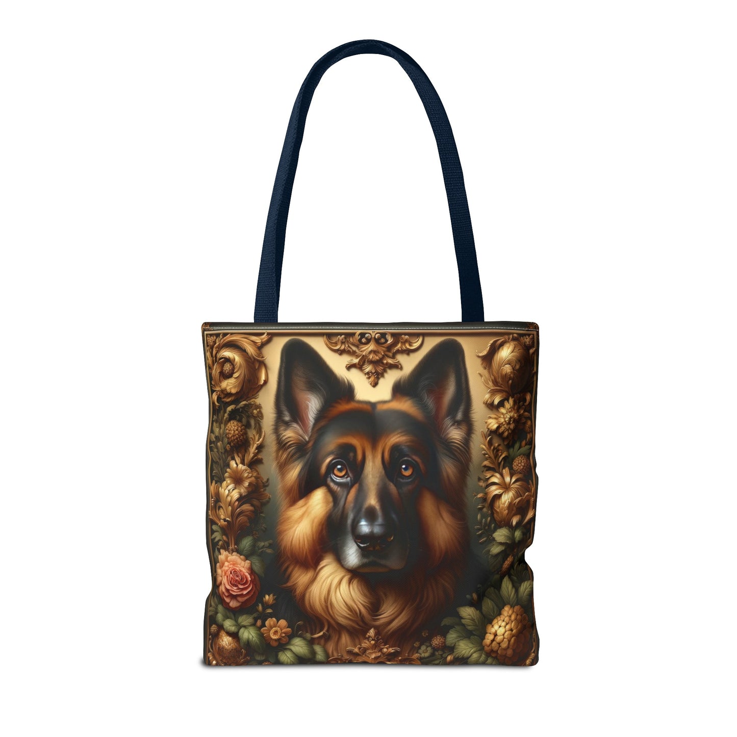 Baroque-inspired German Shepherd Tote Bag