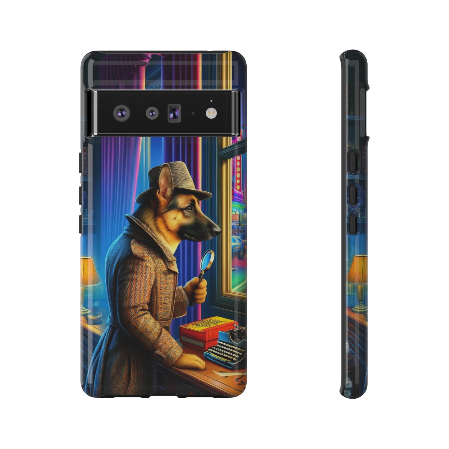 German Shepherd Detective Phone Case