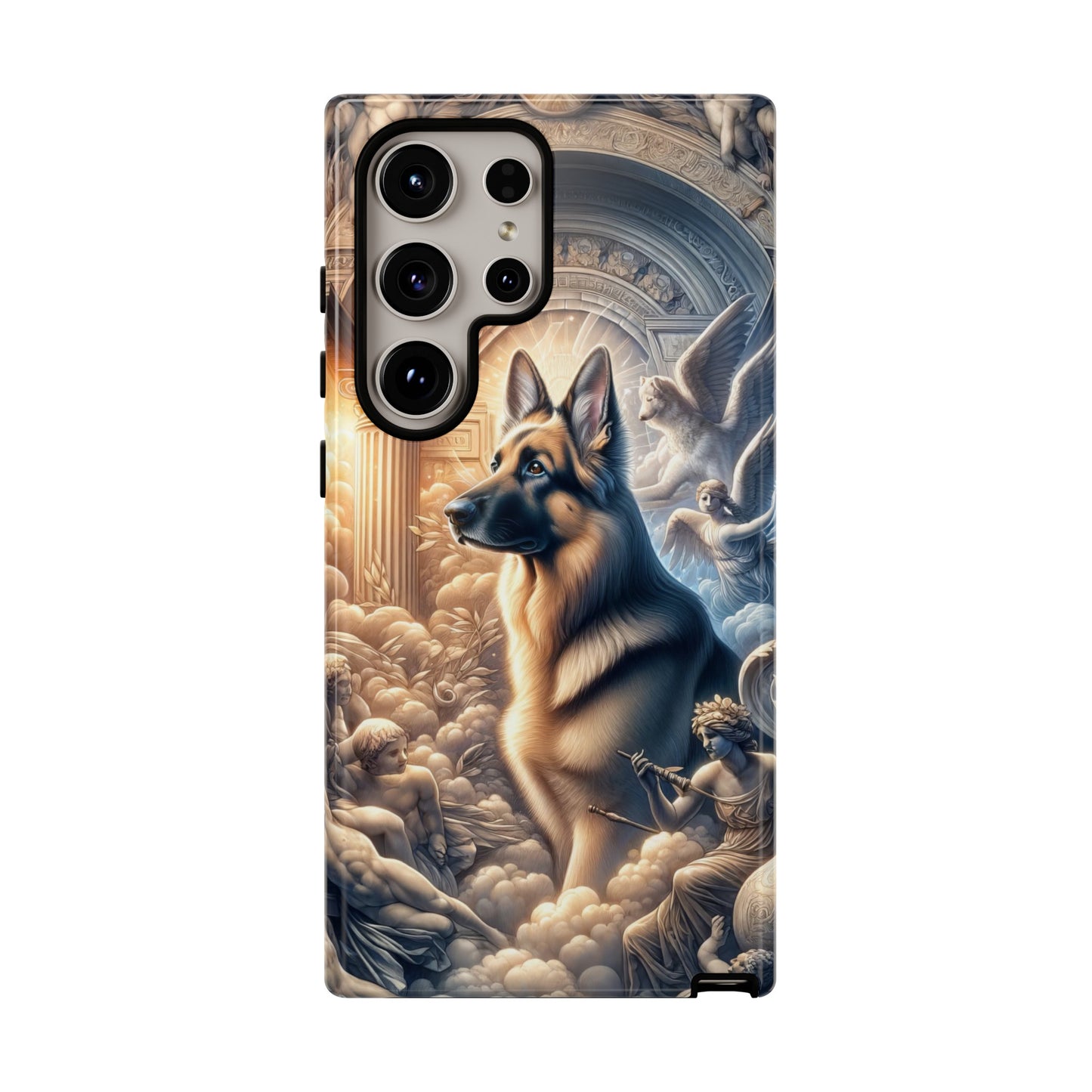 Neo-classicism and dreamy fantasy German Shepherd Phone Case