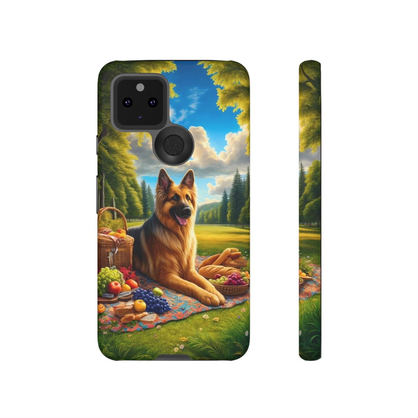 German Shepherd Giving a Speech Phone Case