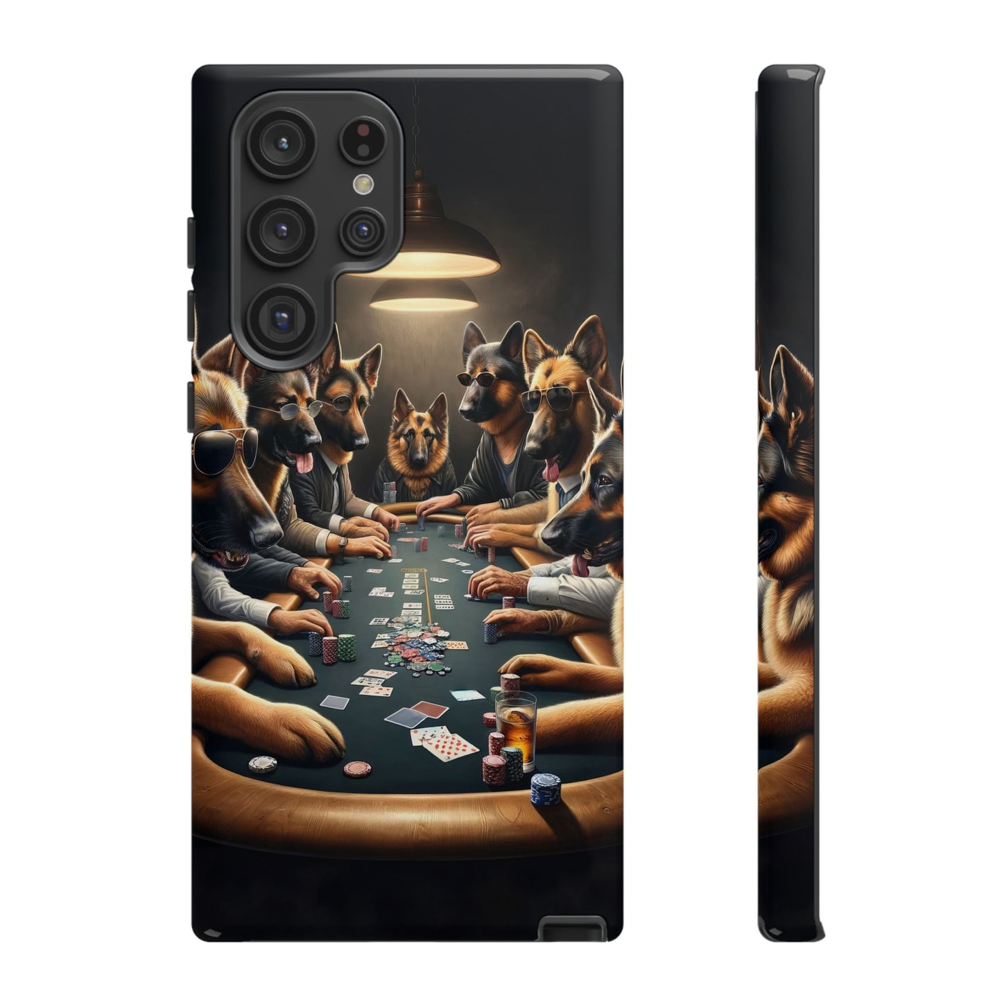 German Shepherds Playing Poker Tough Phone Case