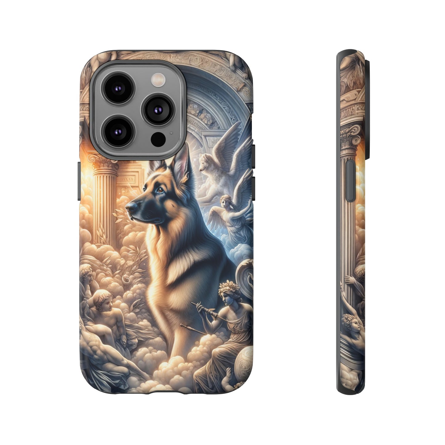 Neo-classicism and dreamy fantasy German Shepherd Phone Case