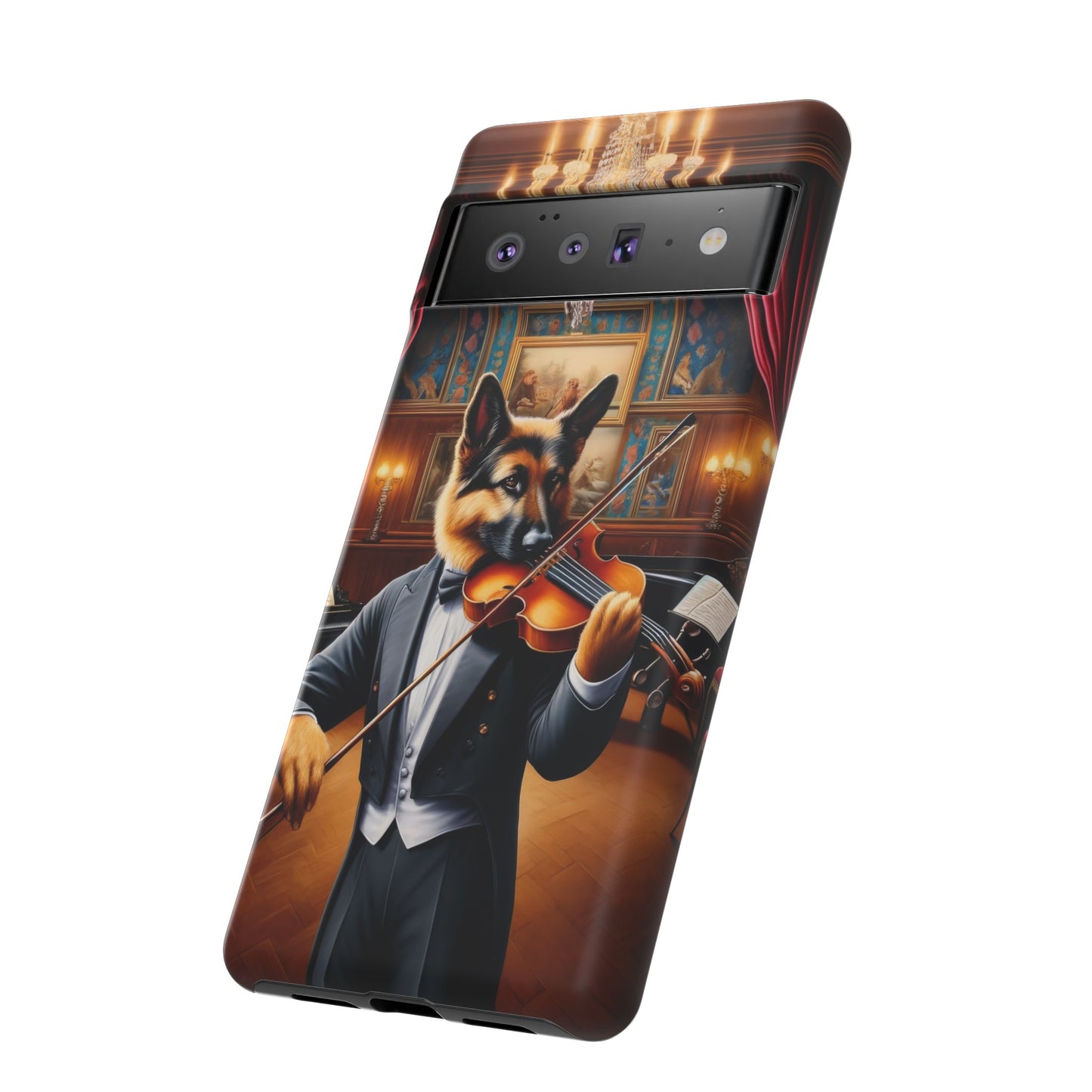 German Shepherd Playing the Violin Phone Case