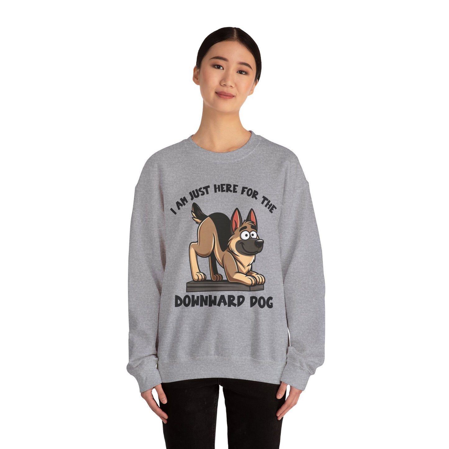 DownWard Dog Sweatshirt (10 colors) (German Shepherd)