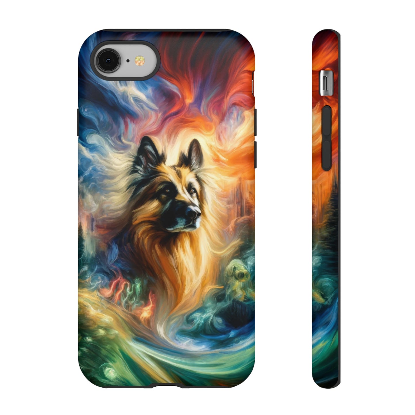 Expressionism and fantasy German Shepherd Phone Case