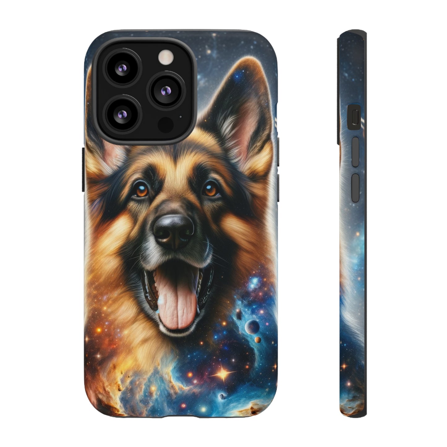 German Shepherd in Space Tough Phone Case