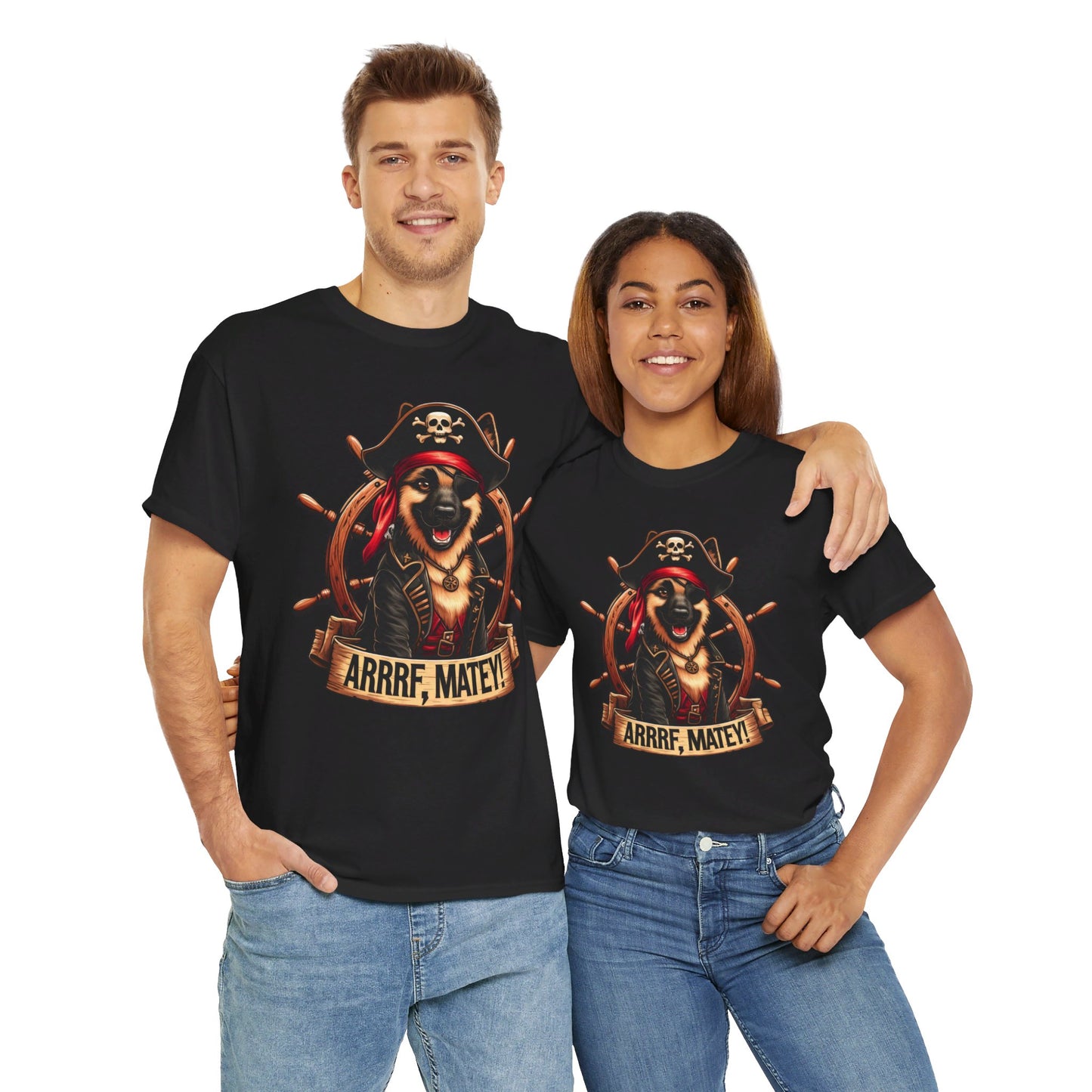 ARRRF, Matey T-Shirt (13 colors) (German Shepherd)