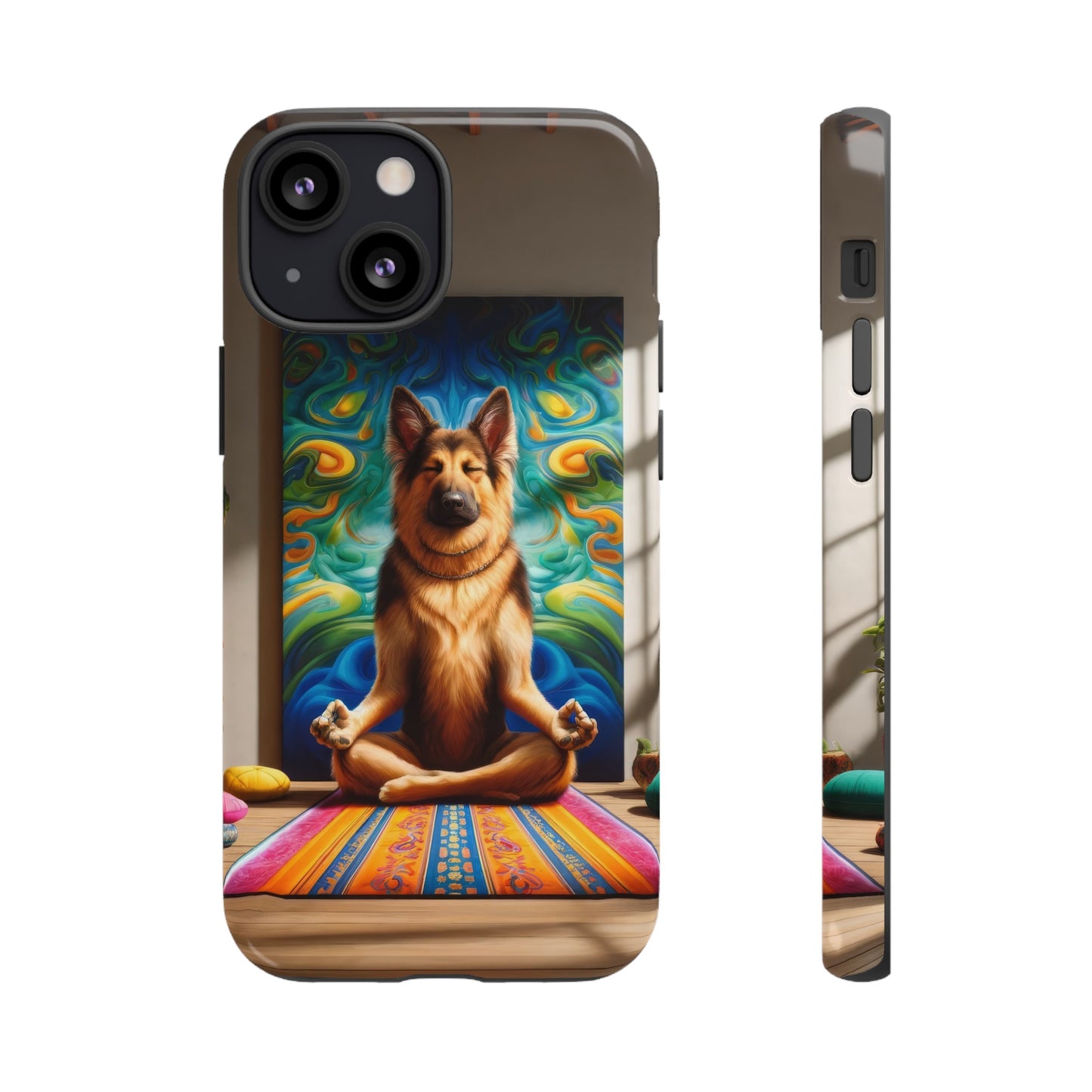 German Shepherd Meditating Phone Case