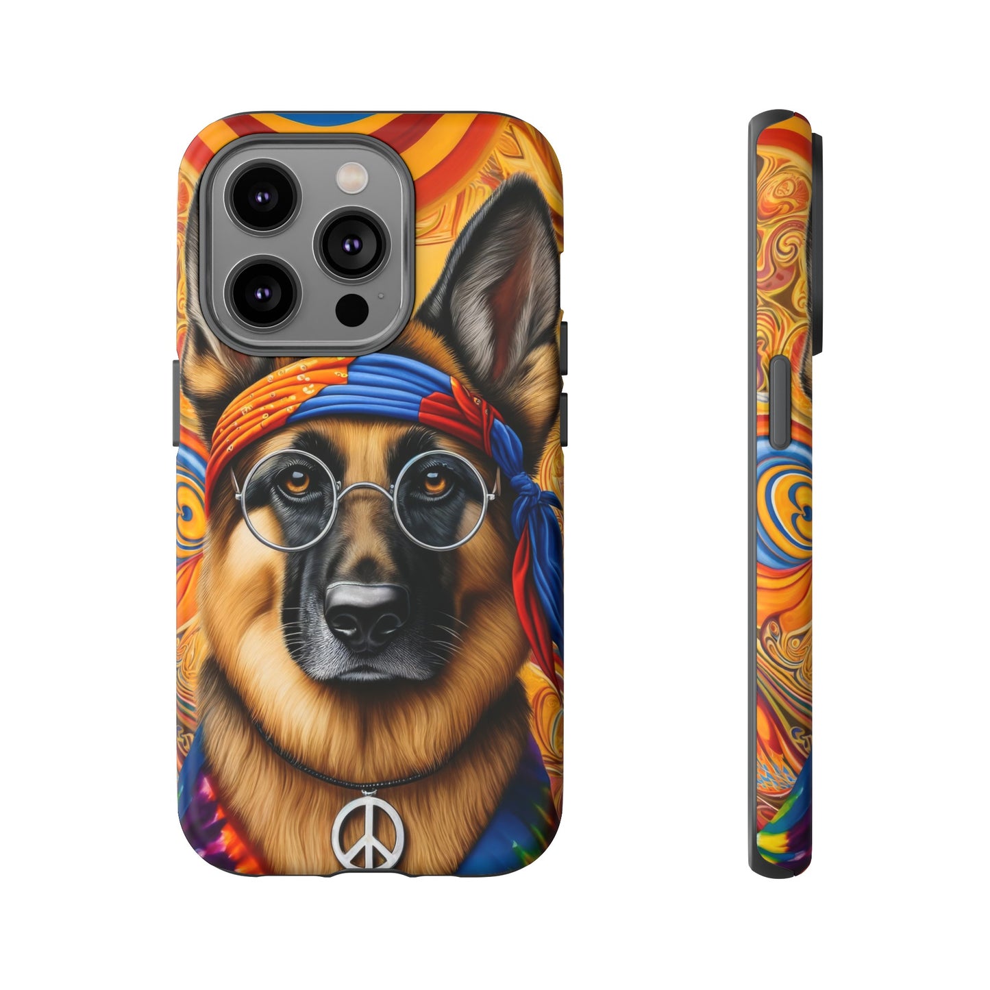 Hippie German Shepherd Tough Phone Case