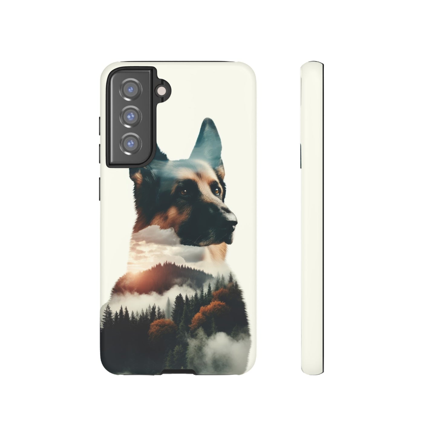 Romanticism and double exposure German Shepherd Phone Case