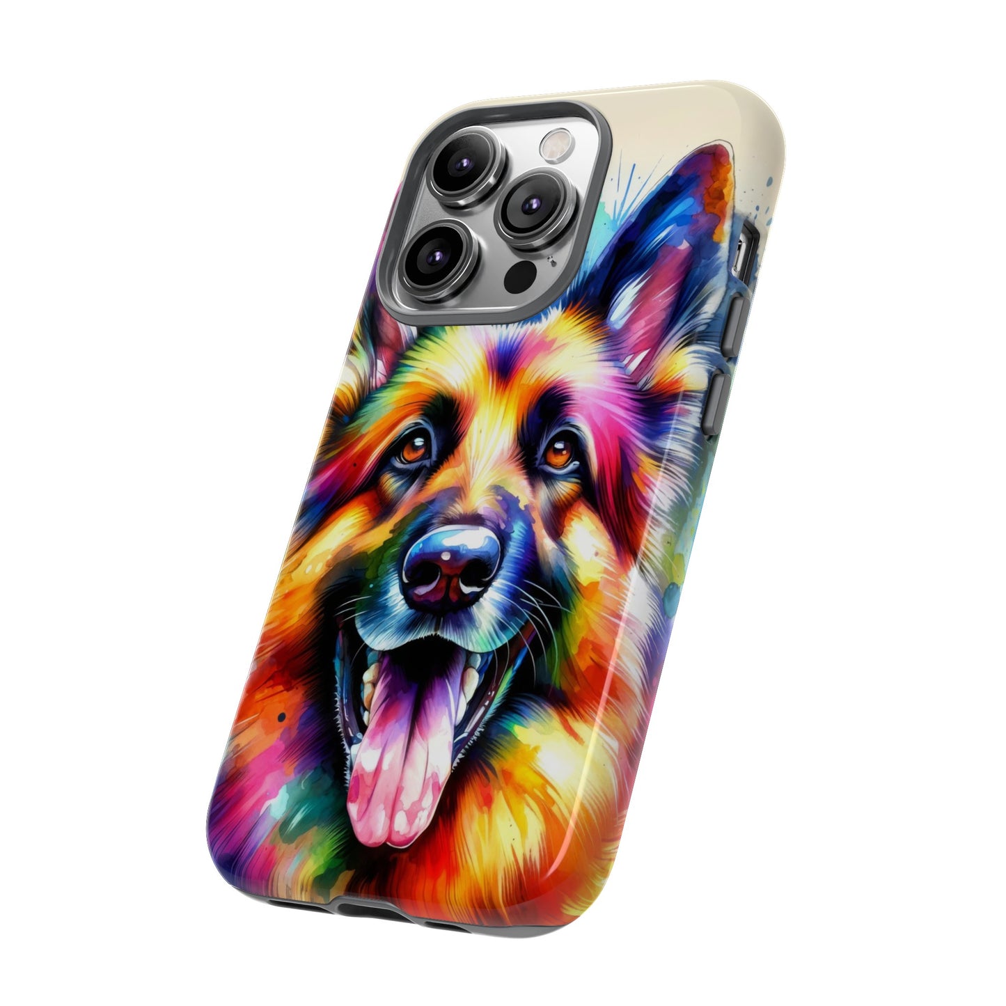 German Shepherd in Watercolor Tough Phone Case