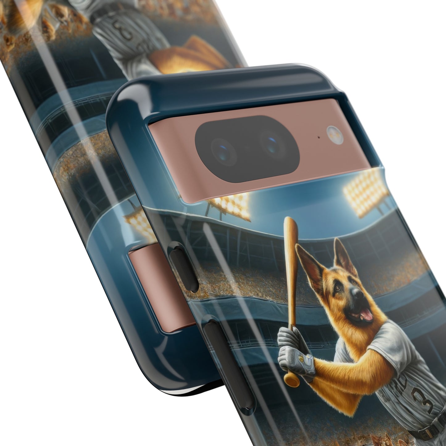 German Shepherd Playing Baseball Tough Phone Case