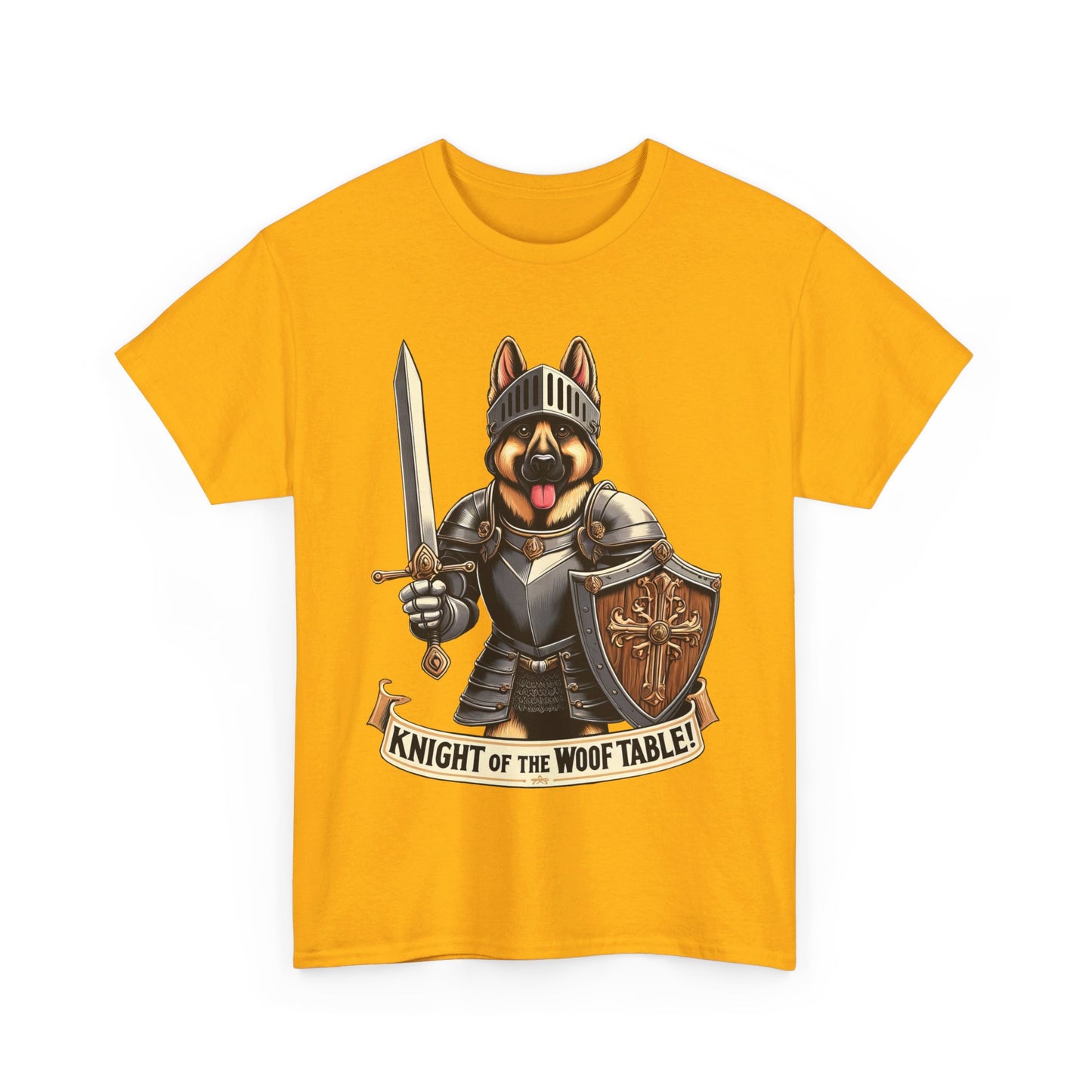 Knight of the Wolf Table T-Shirt (13 colors) (German Shepherd)