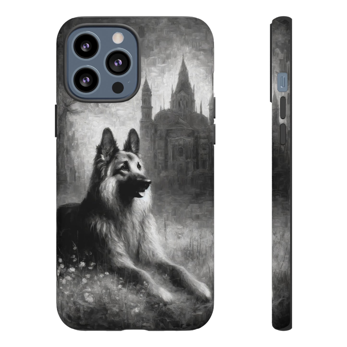 Neo-impressionism German Shepherd Phone Case