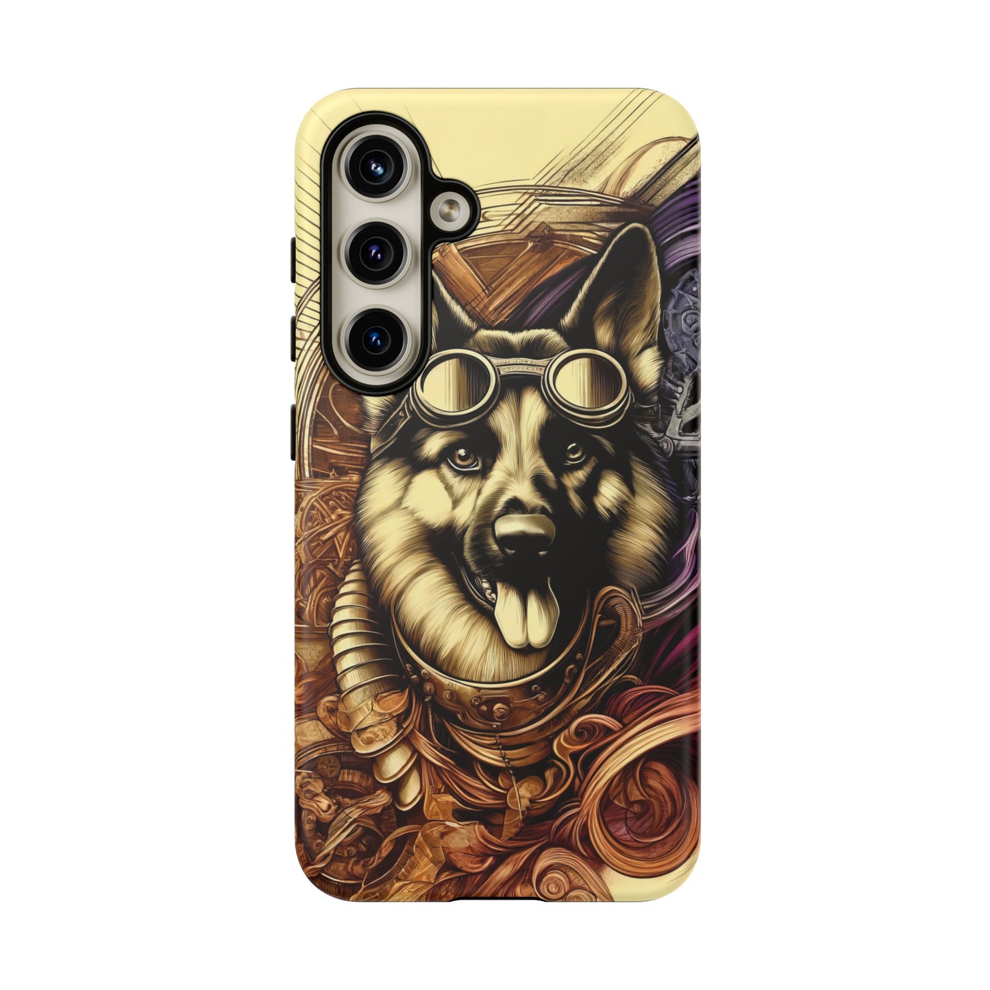 Steampunk German Shepherd Phone Case