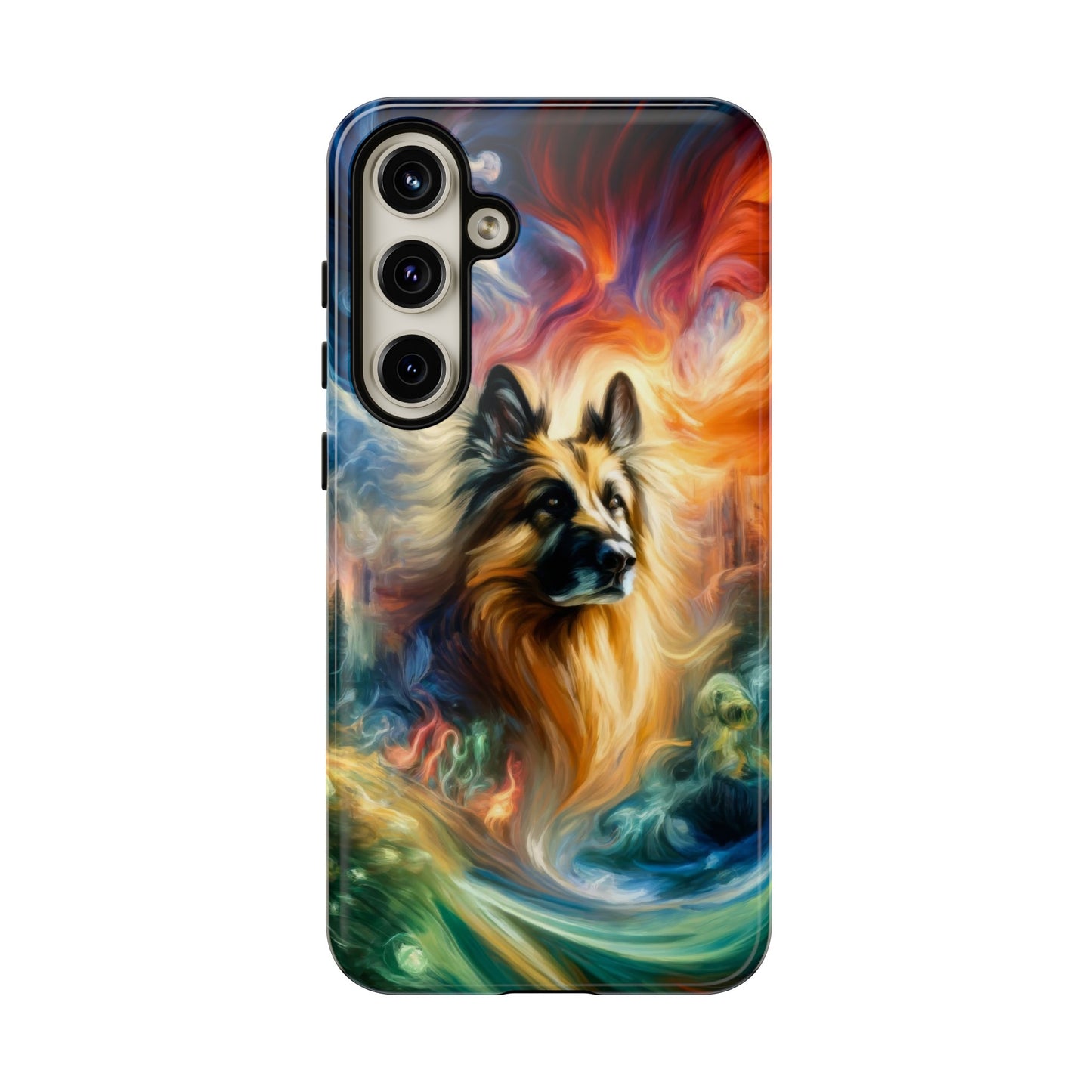 Expressionism and fantasy German Shepherd Phone Case