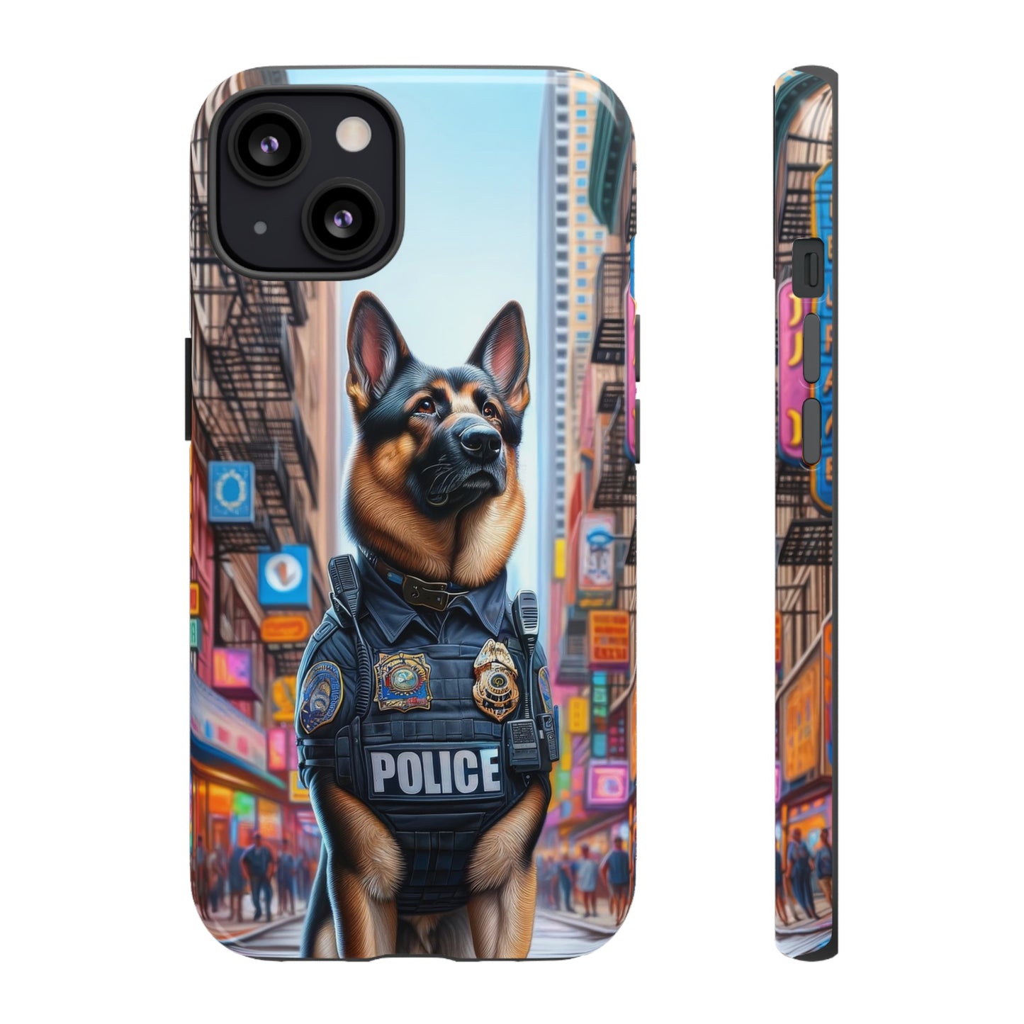 German Shepherd Police Officer Phone Case