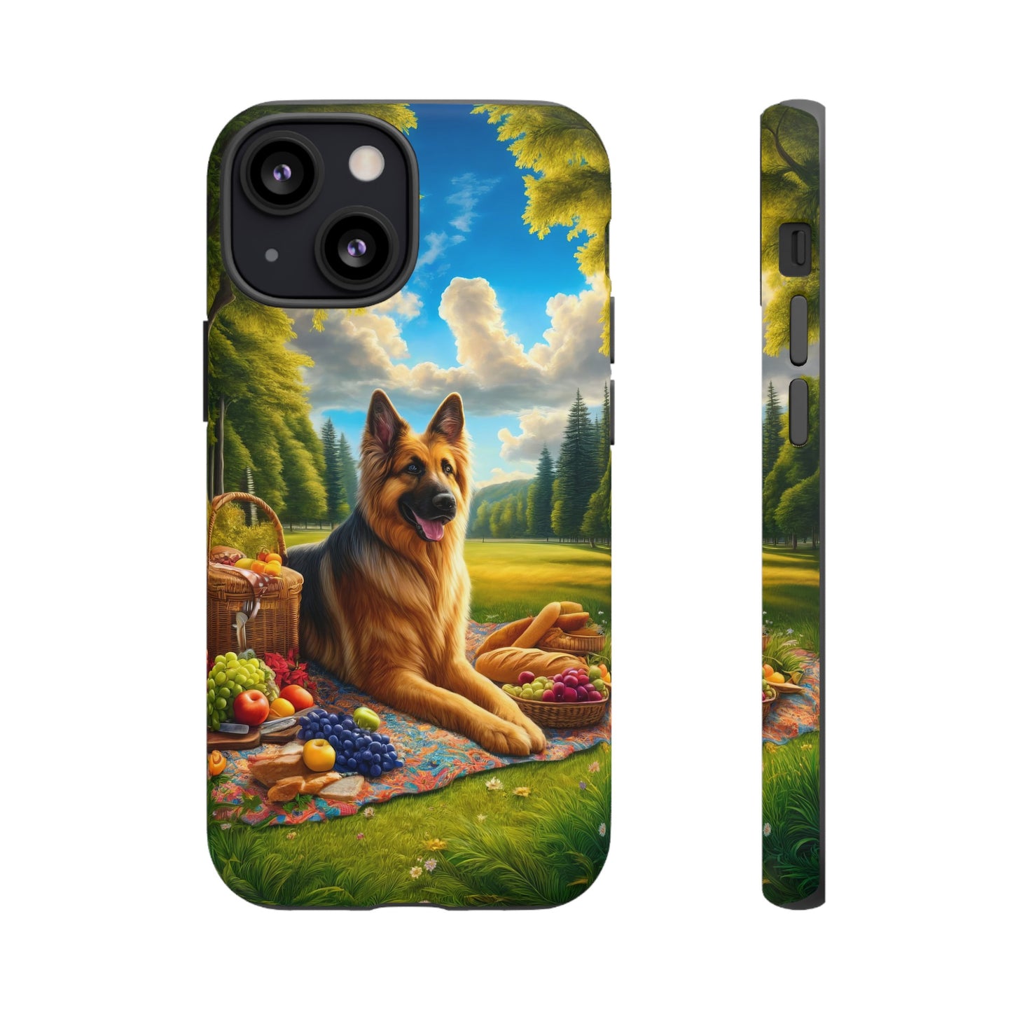 German Shepherd Giving a Speech Phone Case