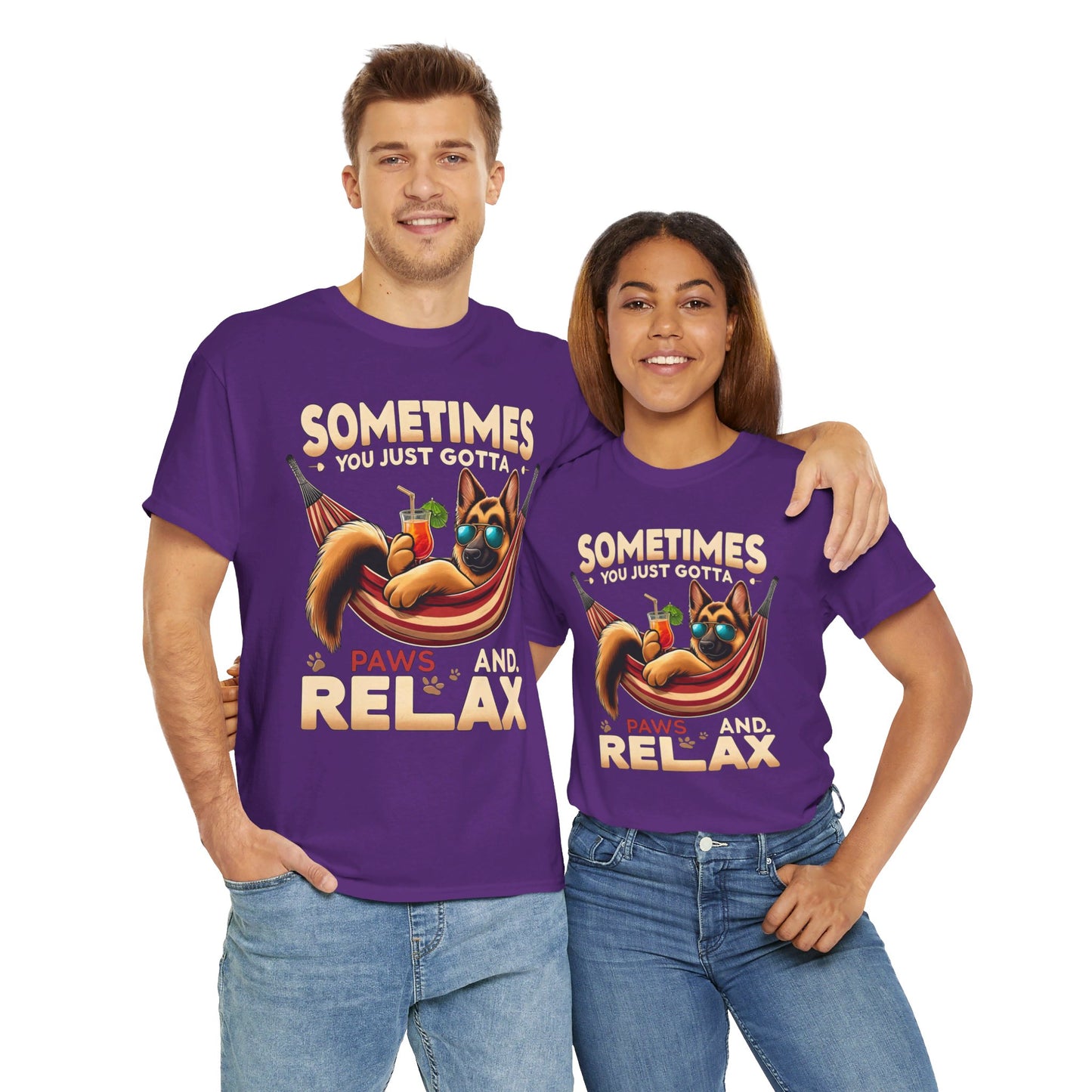 Sometimes You Just Paws and Relax T-Shirt (13 colors) (German Shepherd)