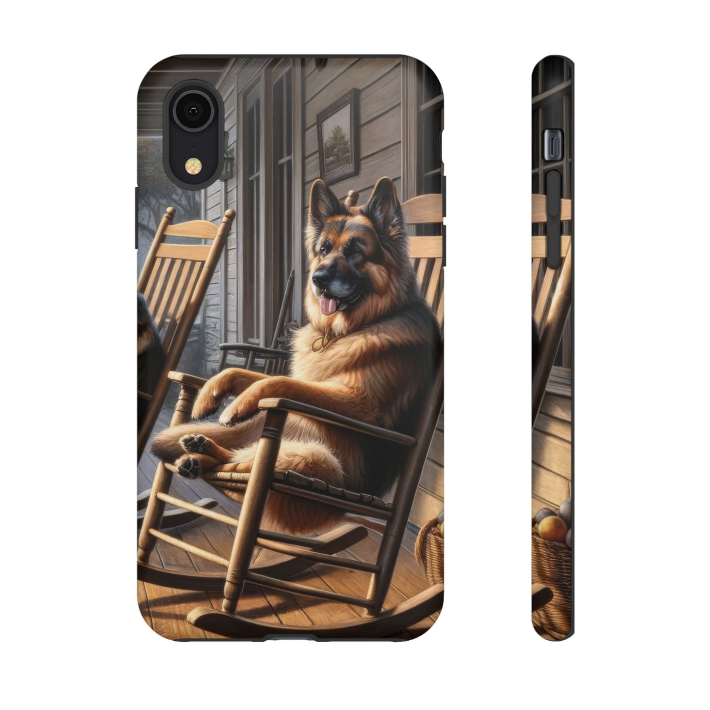 German Shepherd on the Porch Tough Phone Case