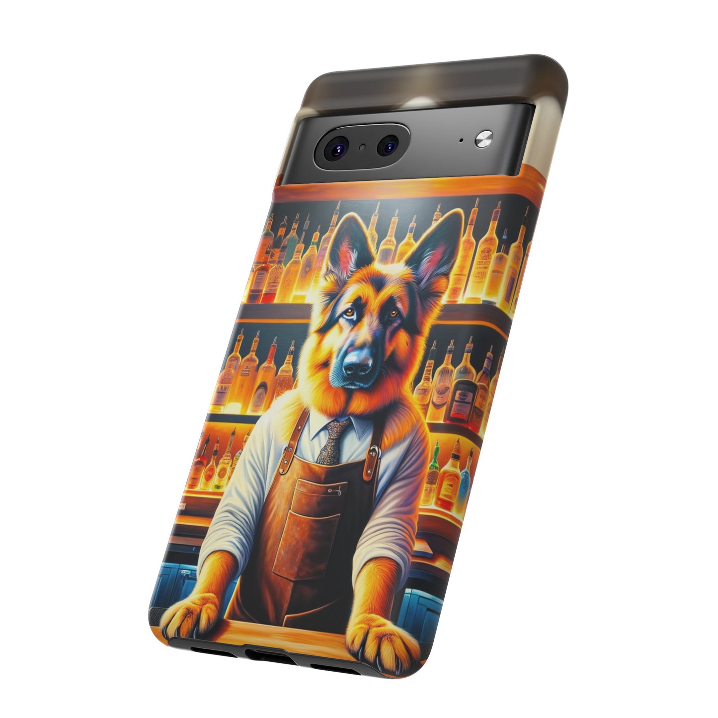 German Shepherd Tending a Bar Phone Case