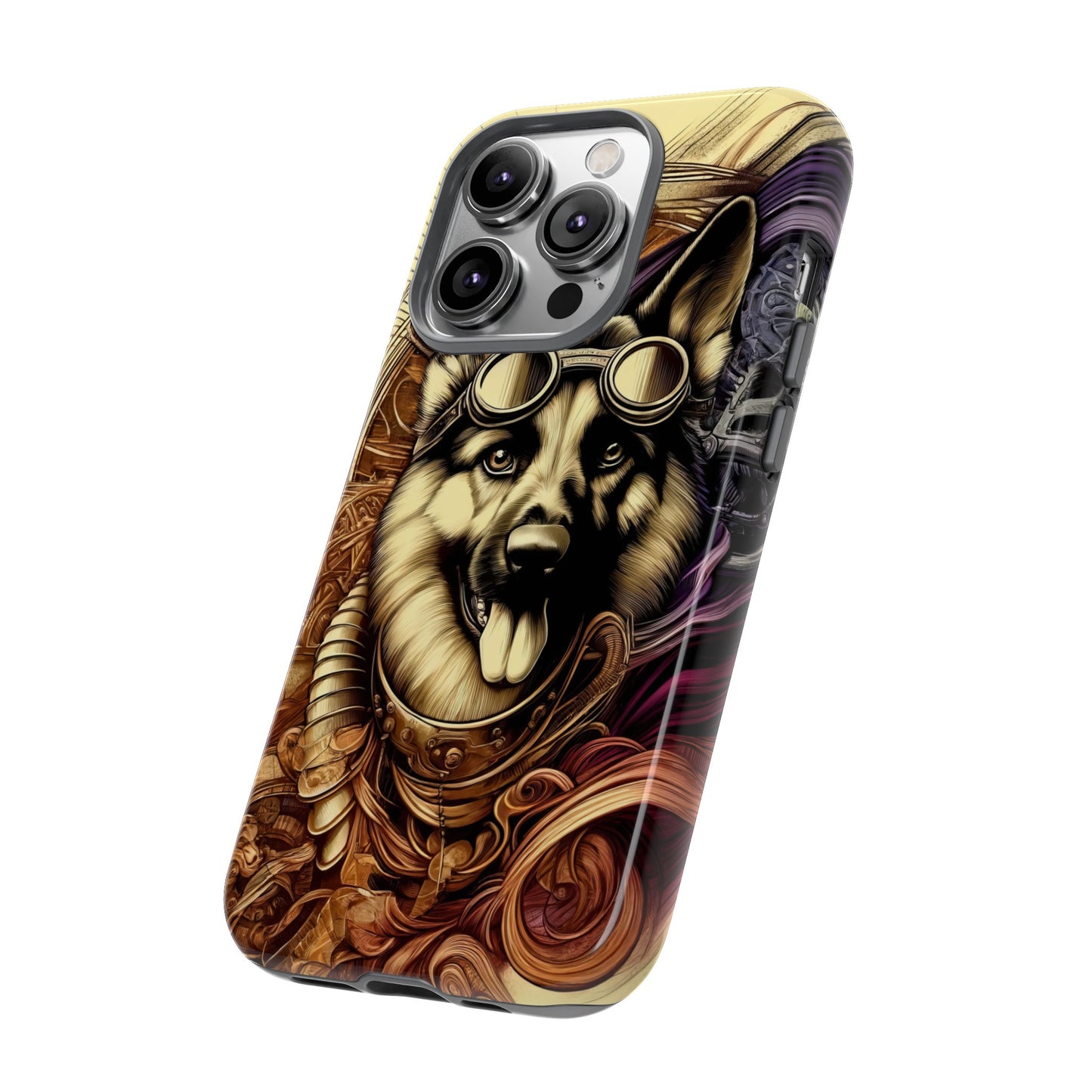 Steampunk German Shepherd Phone Case