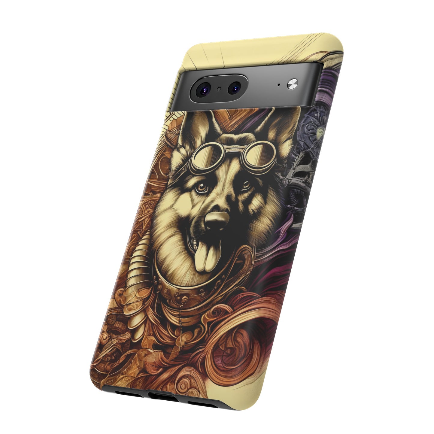 Steampunk German Shepherd Phone Case