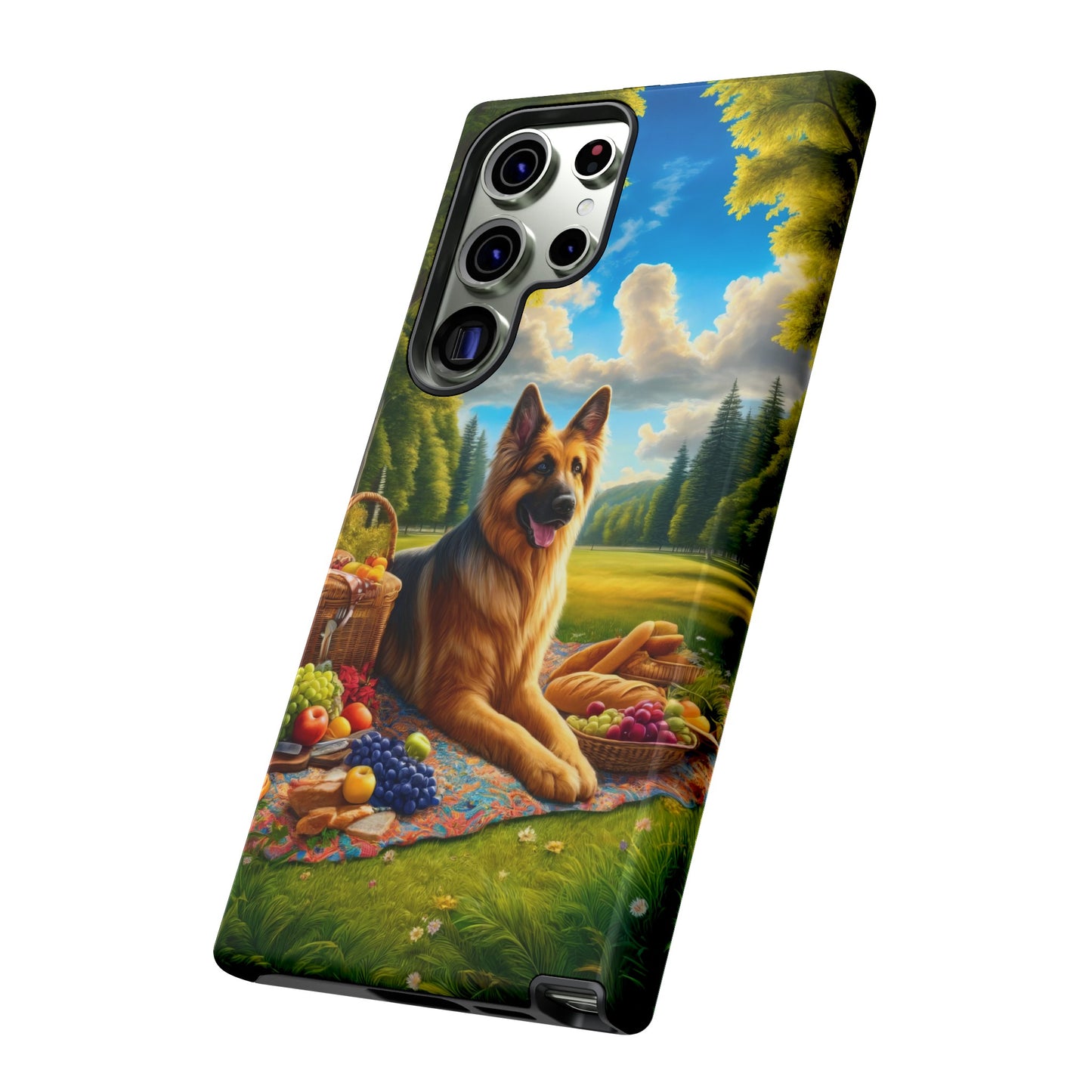 German Shepherd Giving a Speech Phone Case