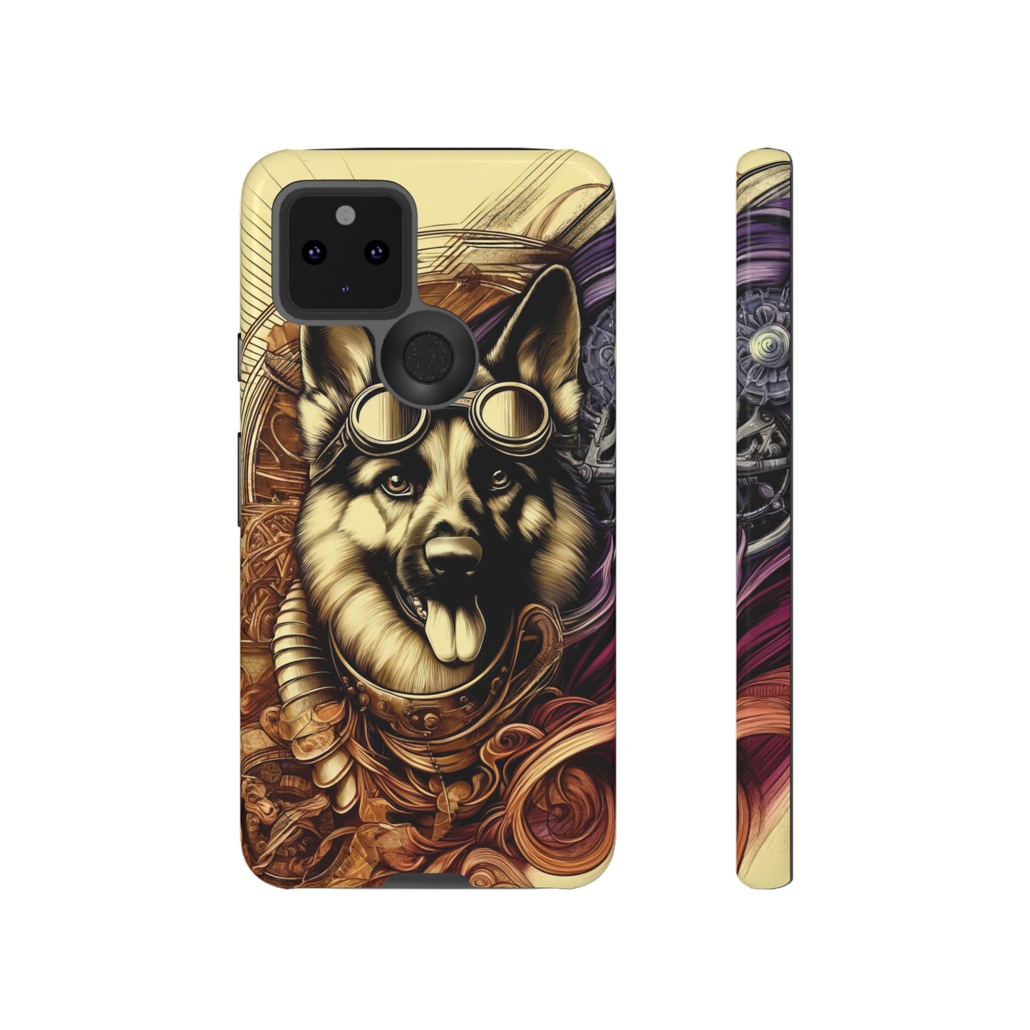 Steampunk German Shepherd Phone Case