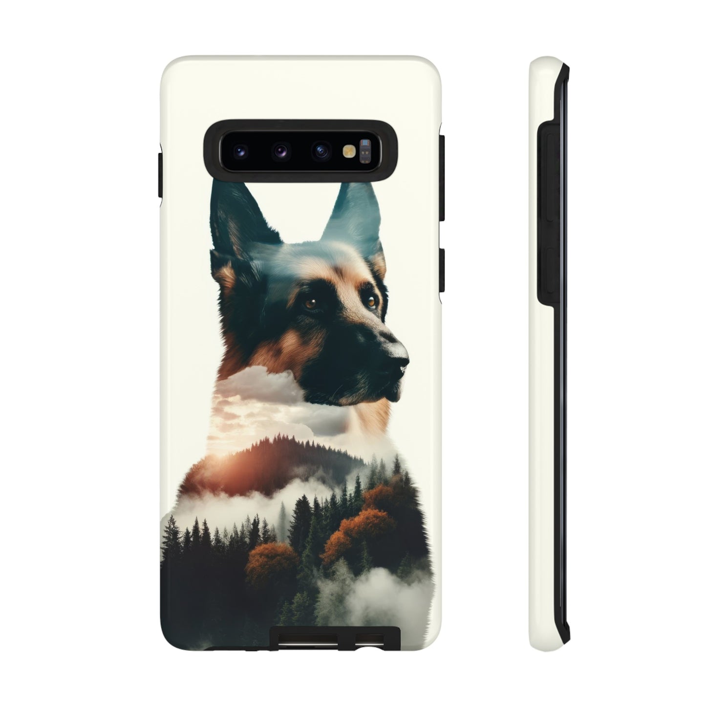 Romanticism and double exposure German Shepherd Phone Case