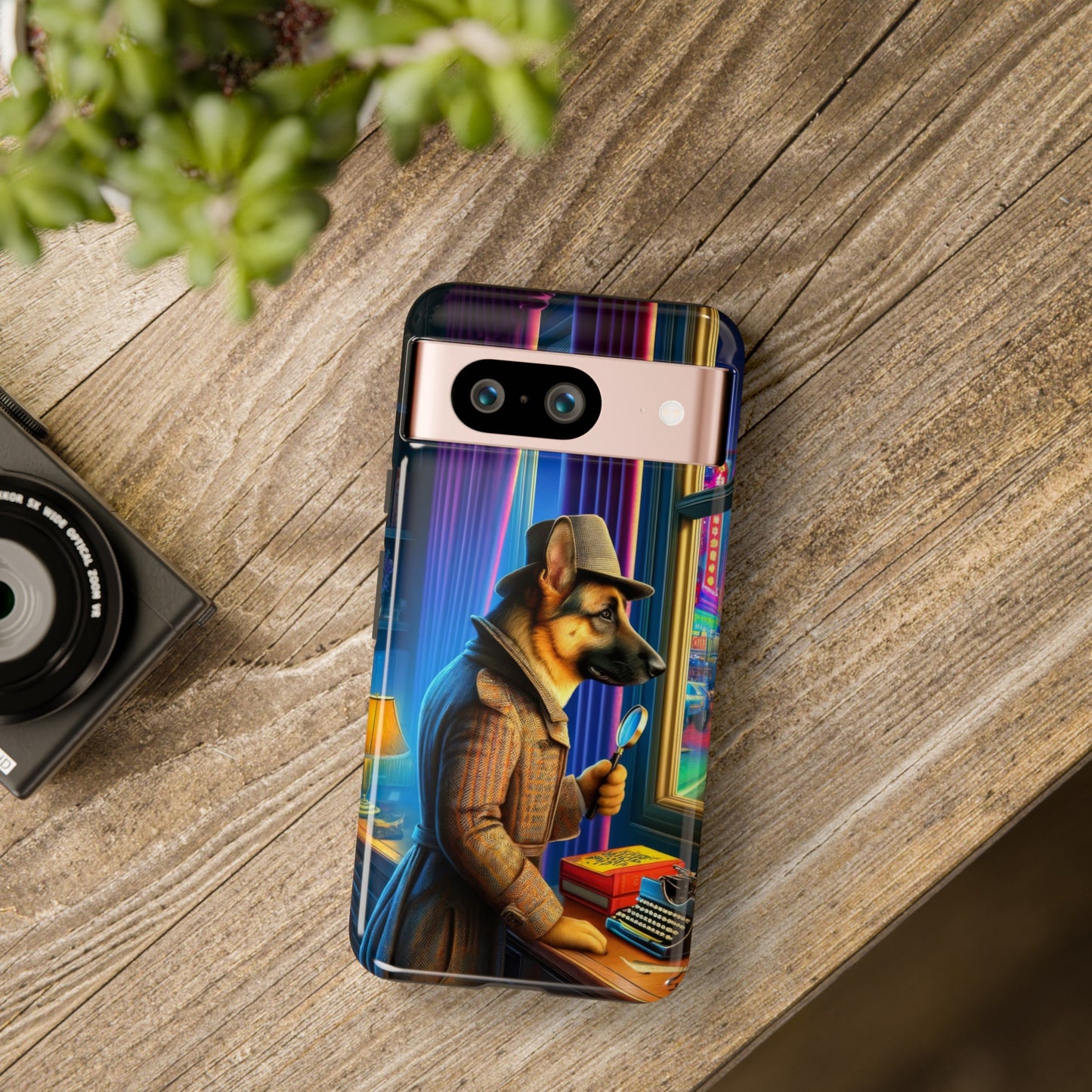 German Shepherd Detective Phone Case