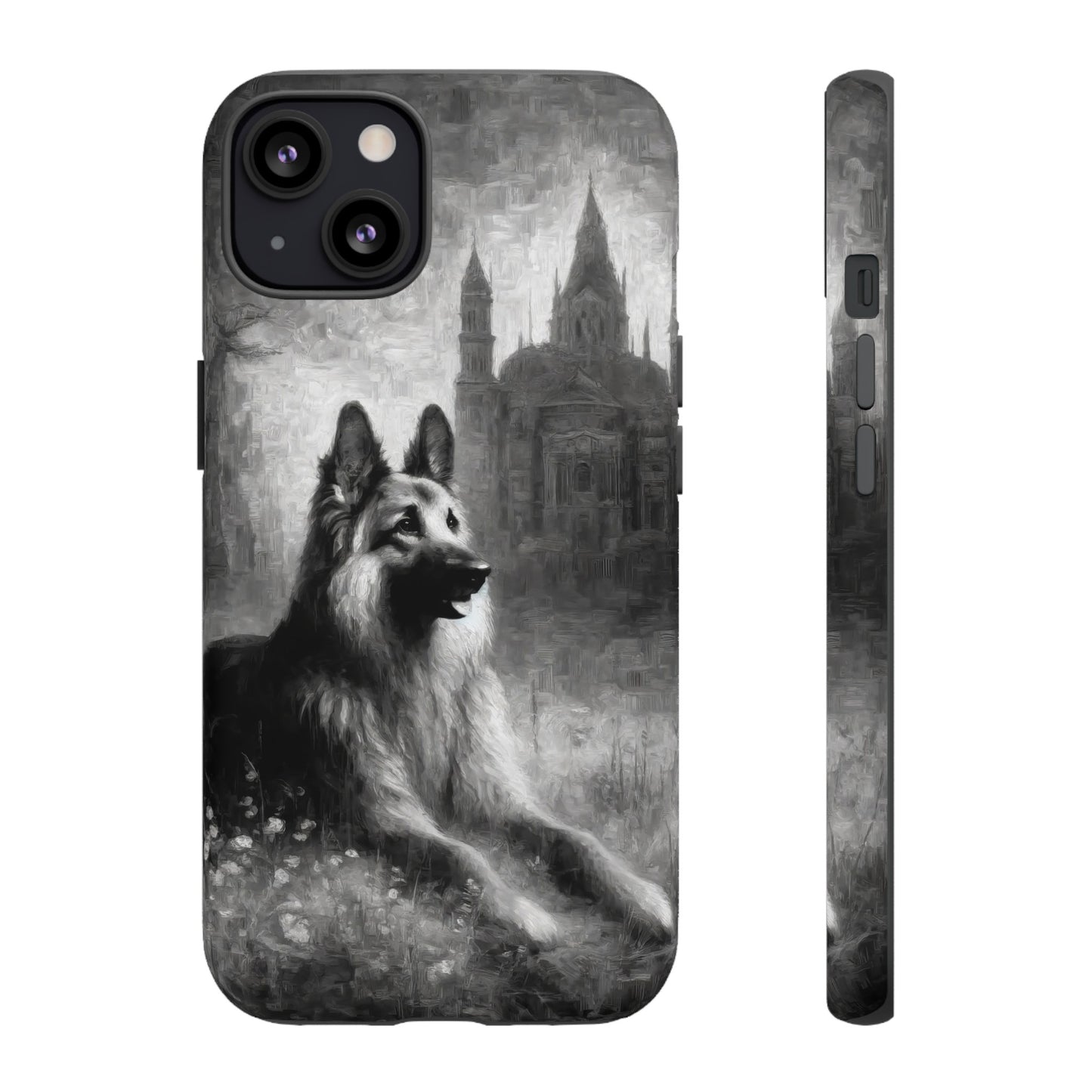 Neo-impressionism German Shepherd Phone Case