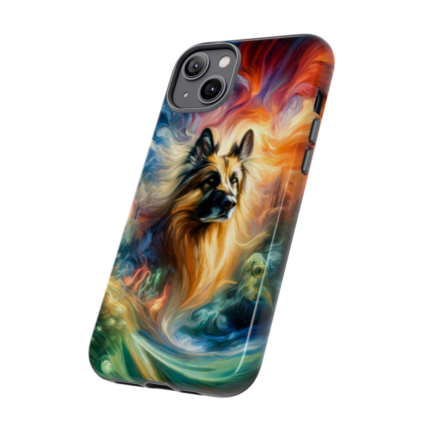 Expressionism and fantasy German Shepherd Phone Case