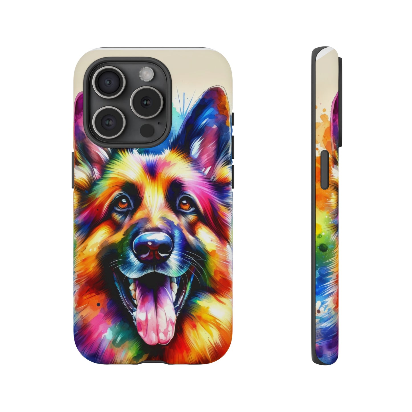 German Shepherd in Watercolor Tough Phone Case