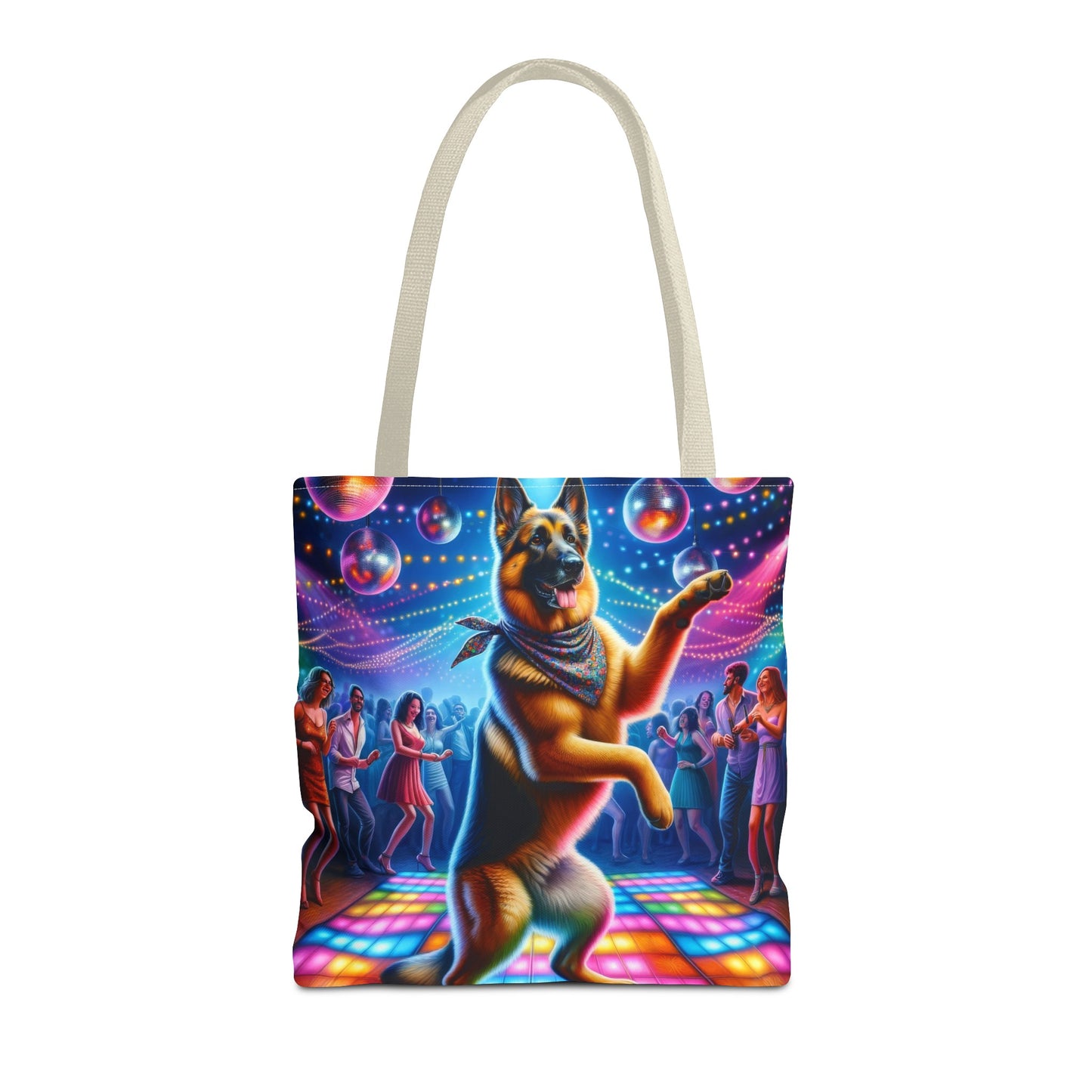 German Shepherd Dancing Tote Bag