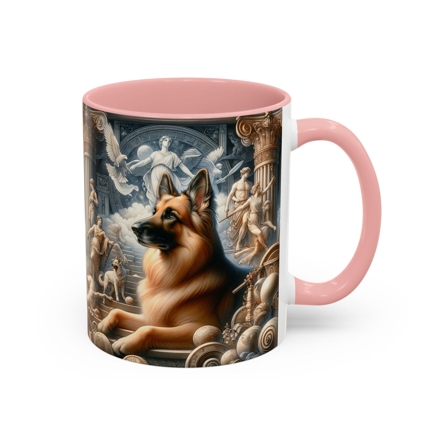 Neo-classicism and dreamy fantasy German Shepherd Coffee Mug