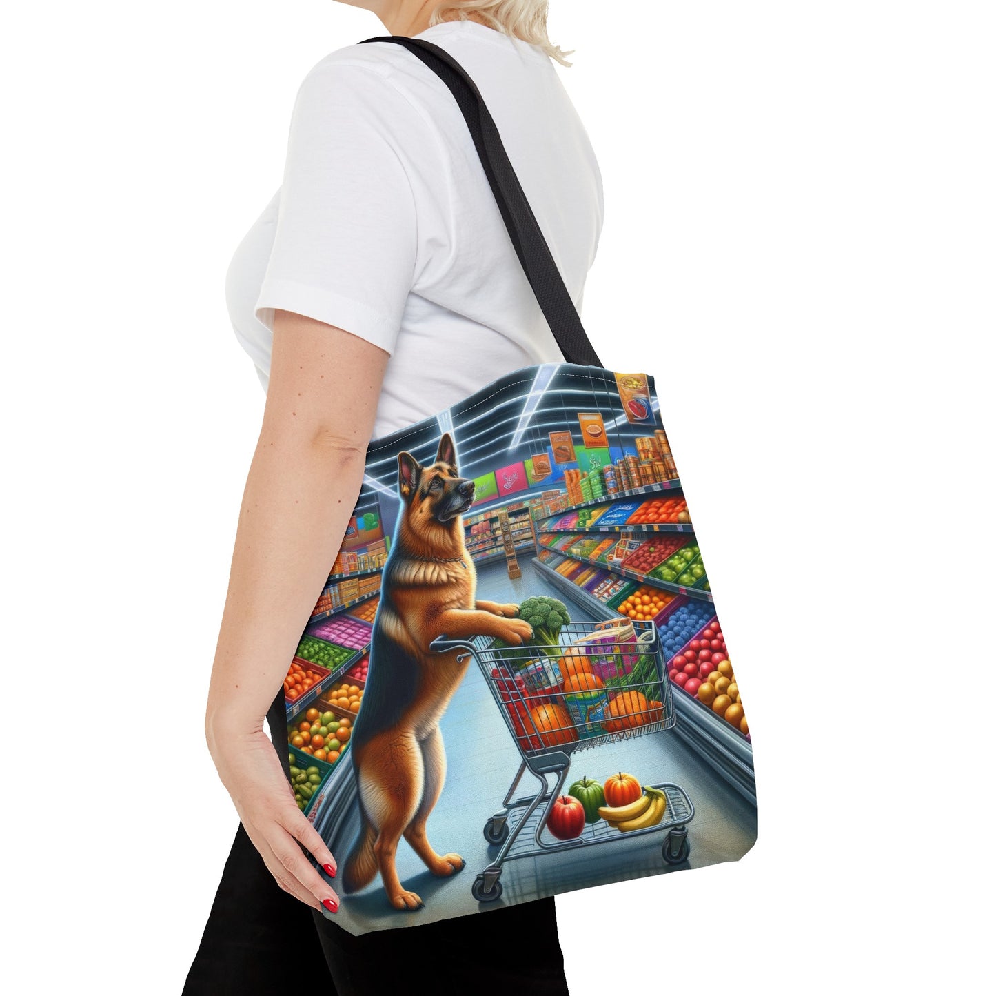 German Shepherd Shopping Tote Bag