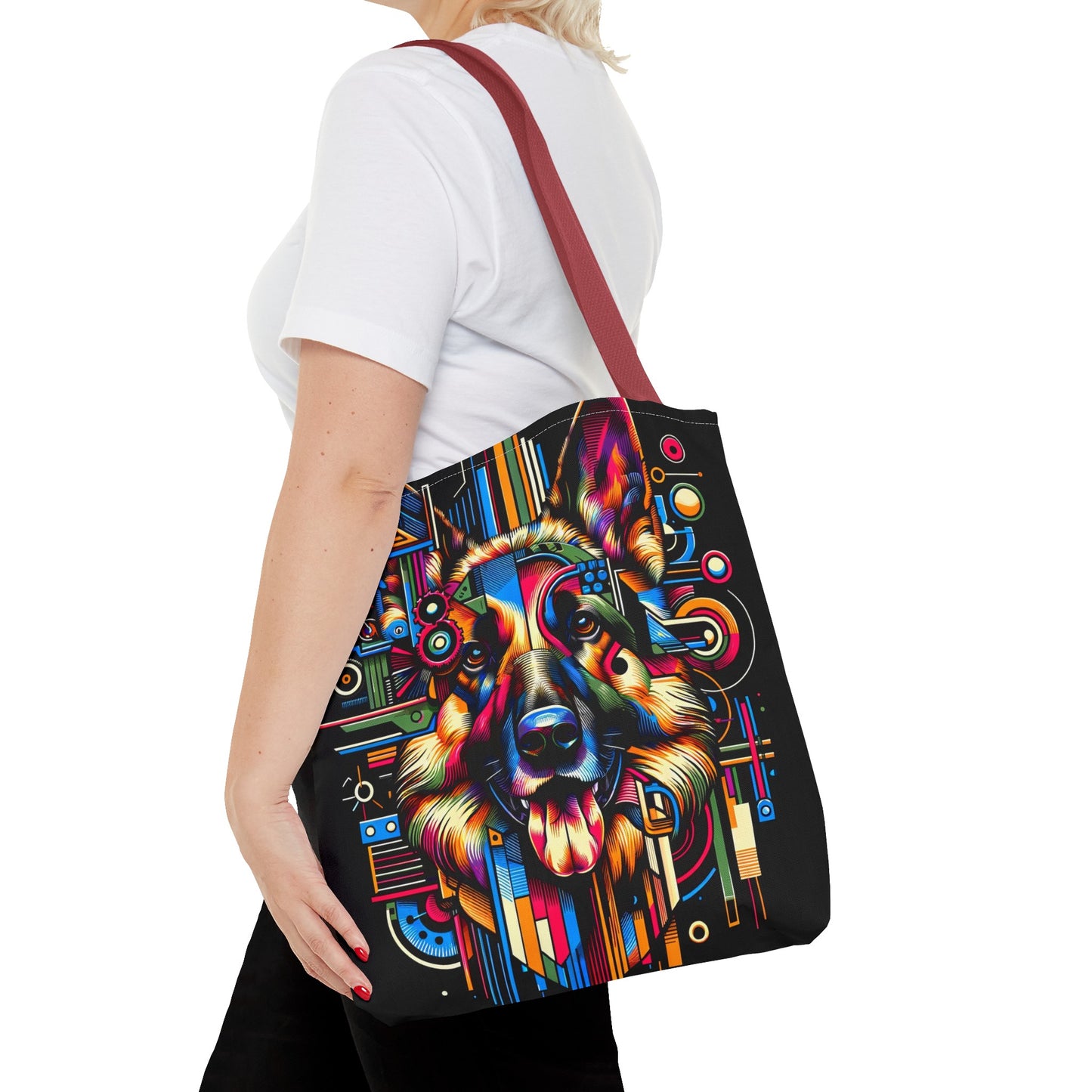 Constructivism and Dadaism German Shepherd Tote Bag