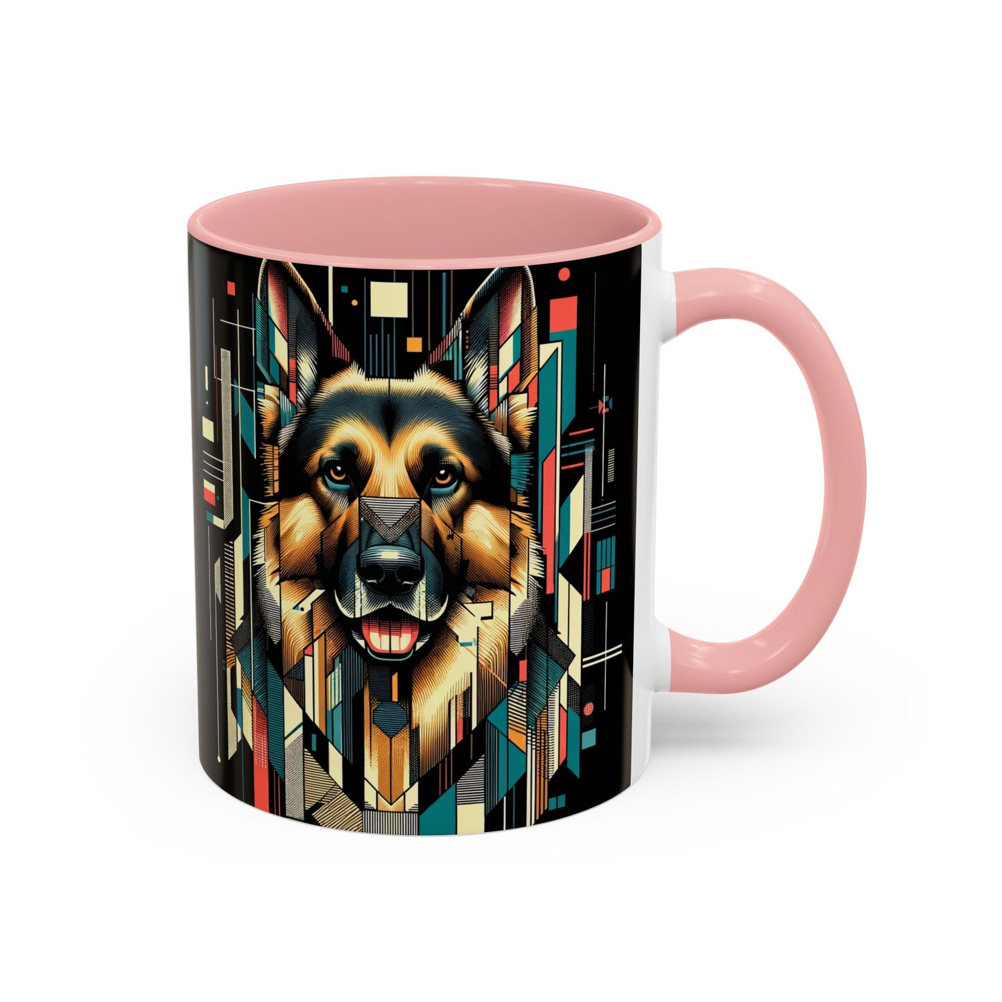 Constructivist and dadaist German Shepherd Coffee Mug