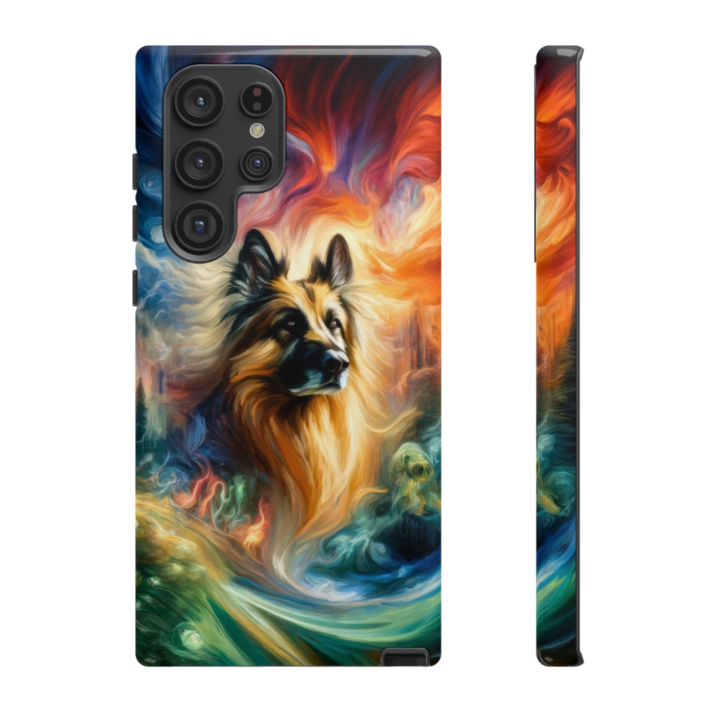 Expressionism and fantasy German Shepherd Phone Case