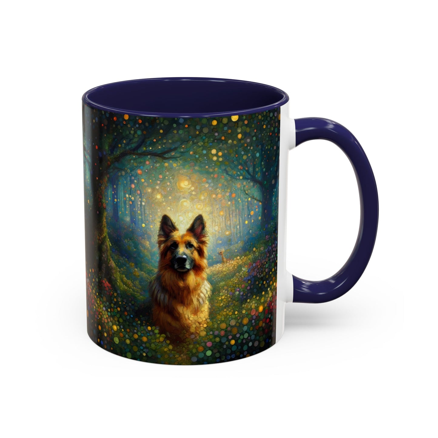 Neo-impressionism and fairy tale German Shepherd Coffee Mug