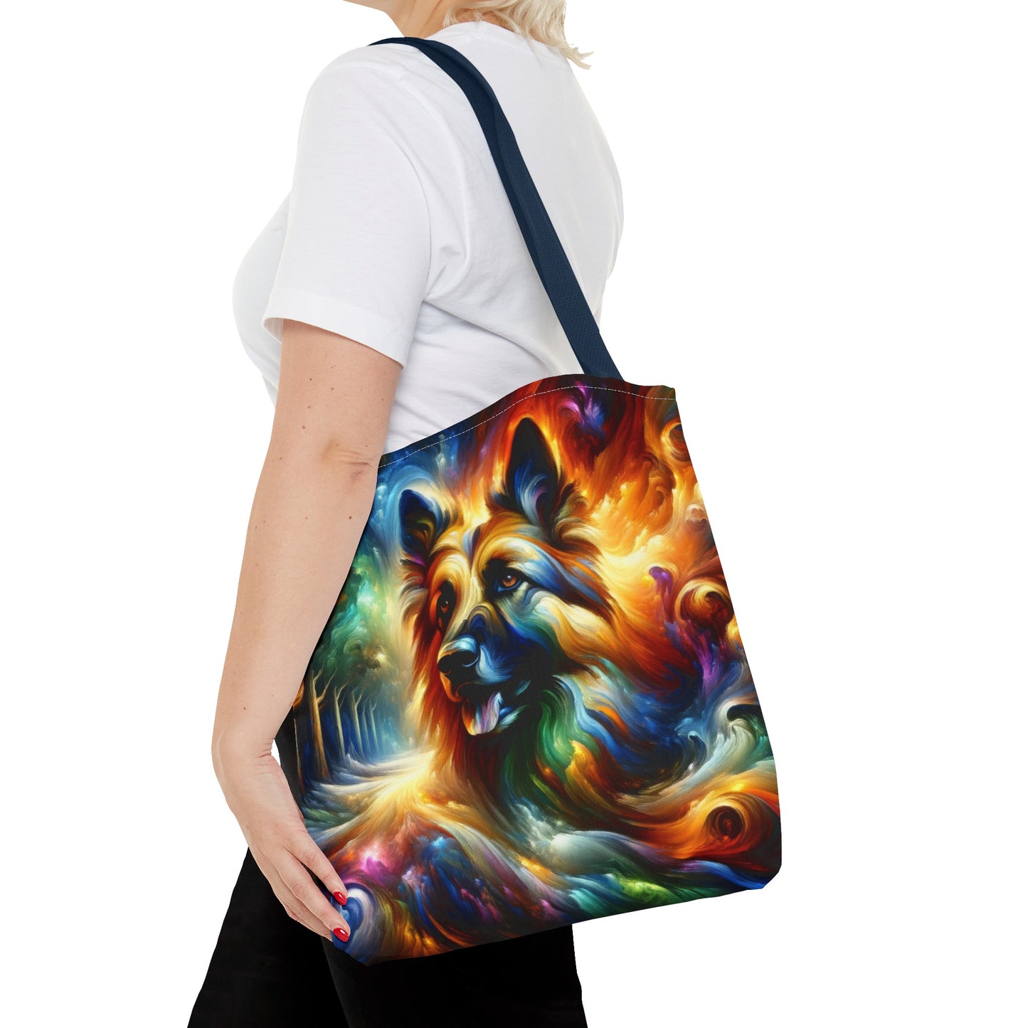 Expressionism and fantasy German Shepherd Tote Bag