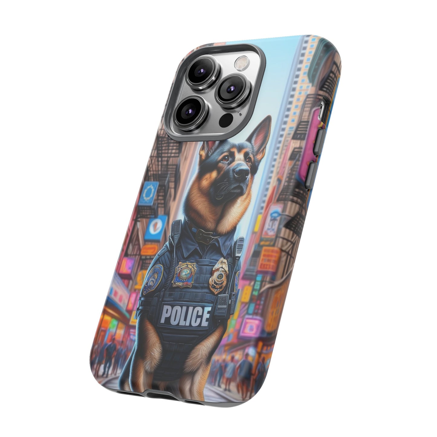 German Shepherd Police Officer Phone Case