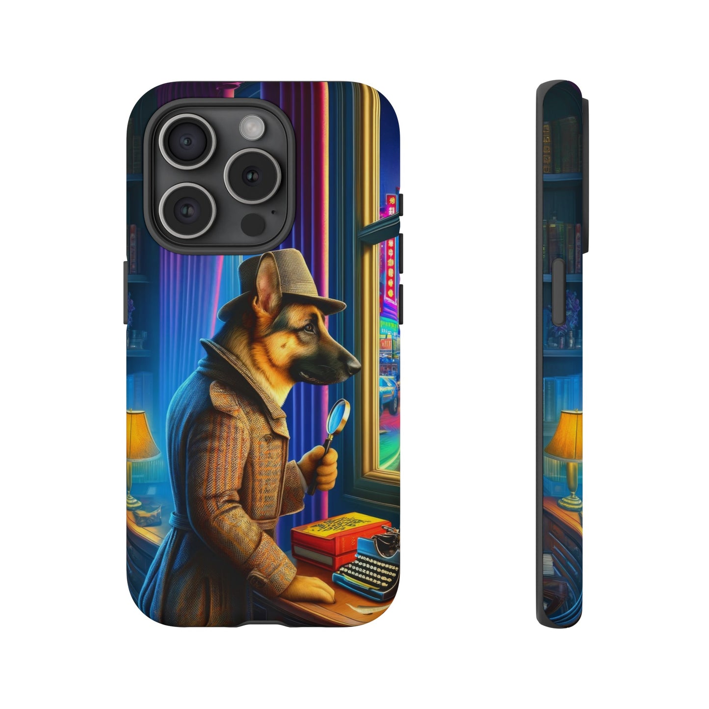 German Shepherd Detective Phone Case