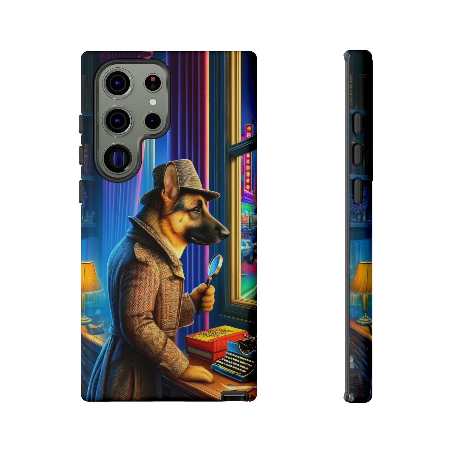 German Shepherd Detective Phone Case