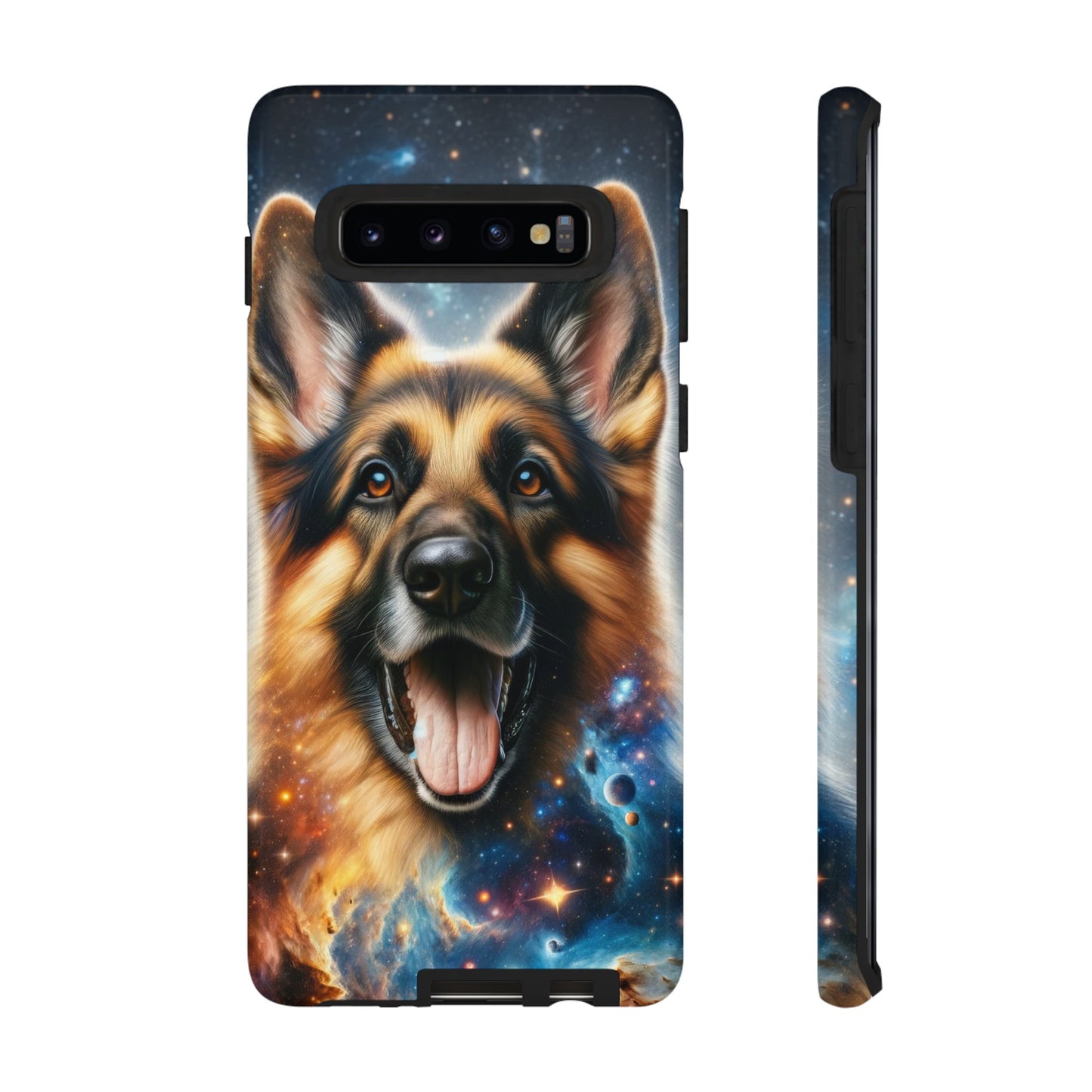 German Shepherd in Space Tough Phone Case