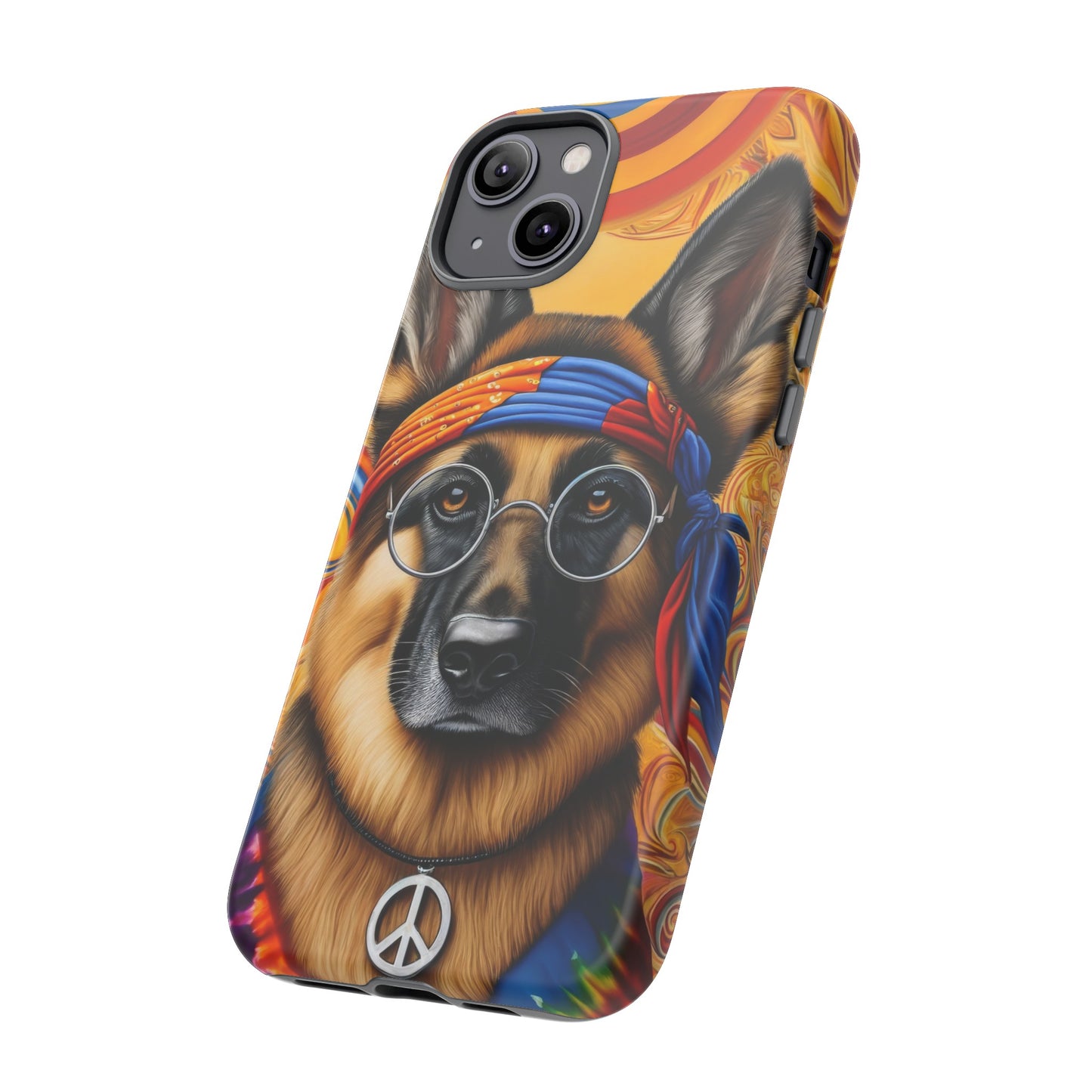 Hippie German Shepherd Tough Phone Case