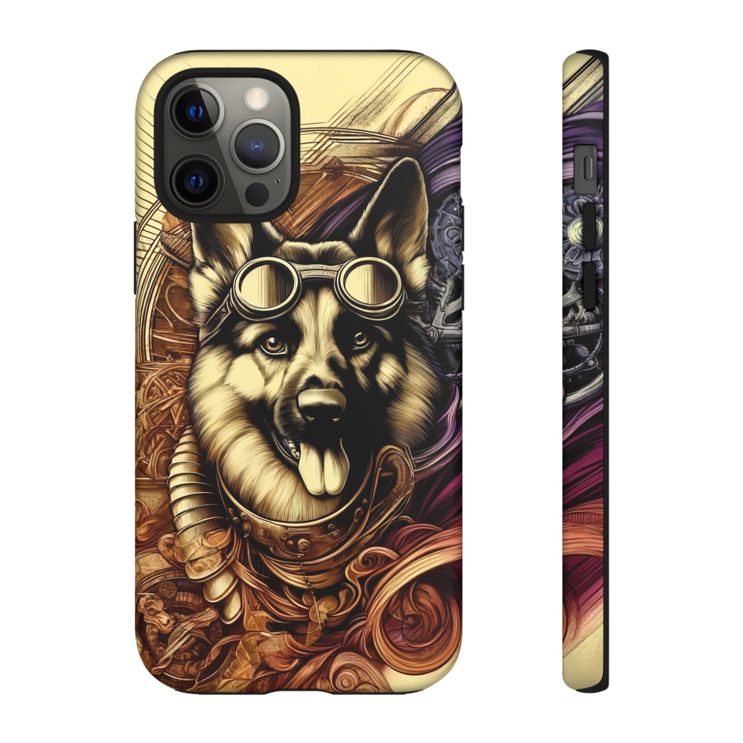 Steampunk German Shepherd Phone Case